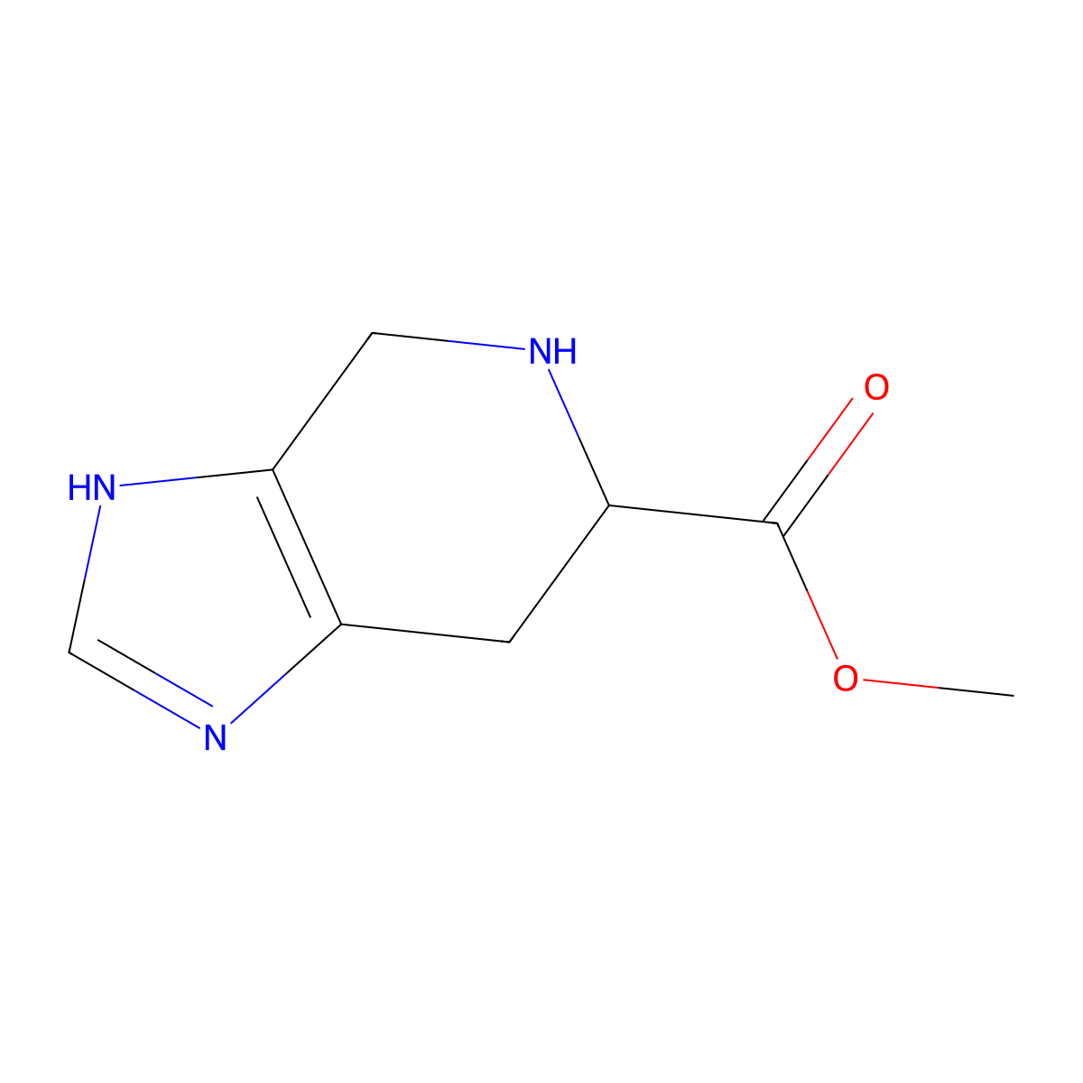 Methyl 4,5,6,7-tetrahydro-3H-imidazo[4,5-c]pyridine-6-carboxylate molecular structure, CAS 82523-06-6