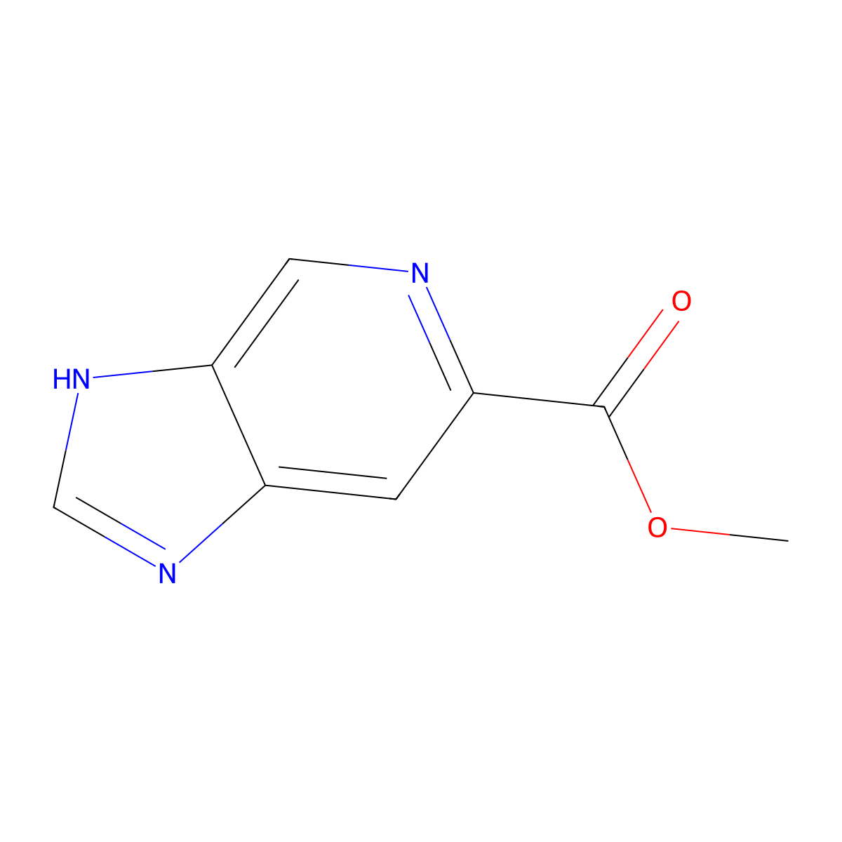 Methyl 3H-imidazo[4,5-C]pyridine-6-carboxylate molecular structure, CAS 82523-07-7