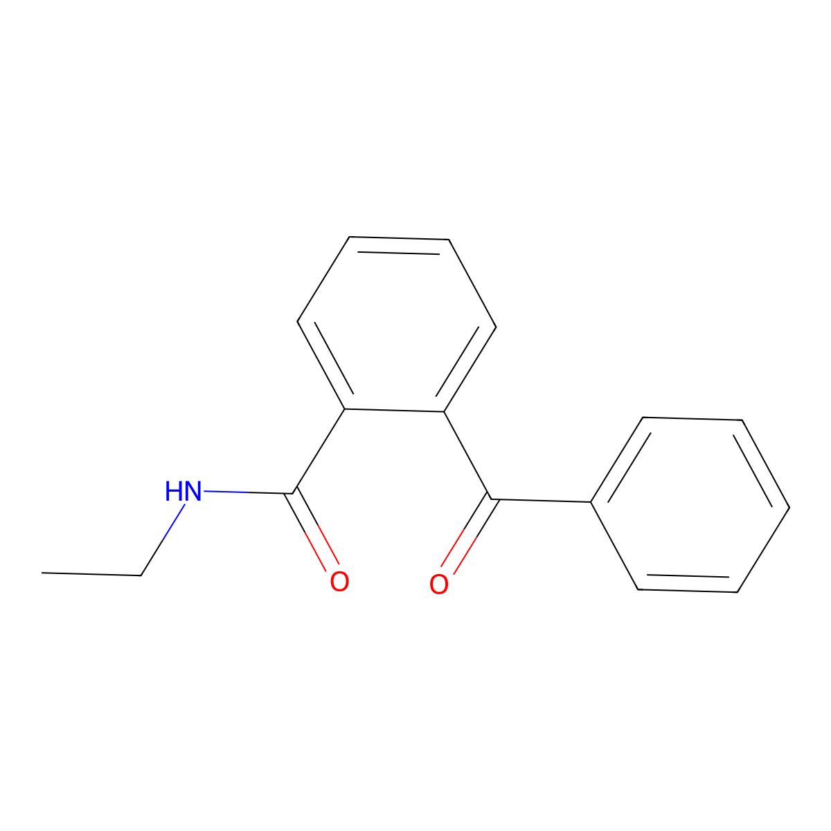 2-benzoyl-N-ethylbenzamide molecular structure, CAS 82523-92-0
