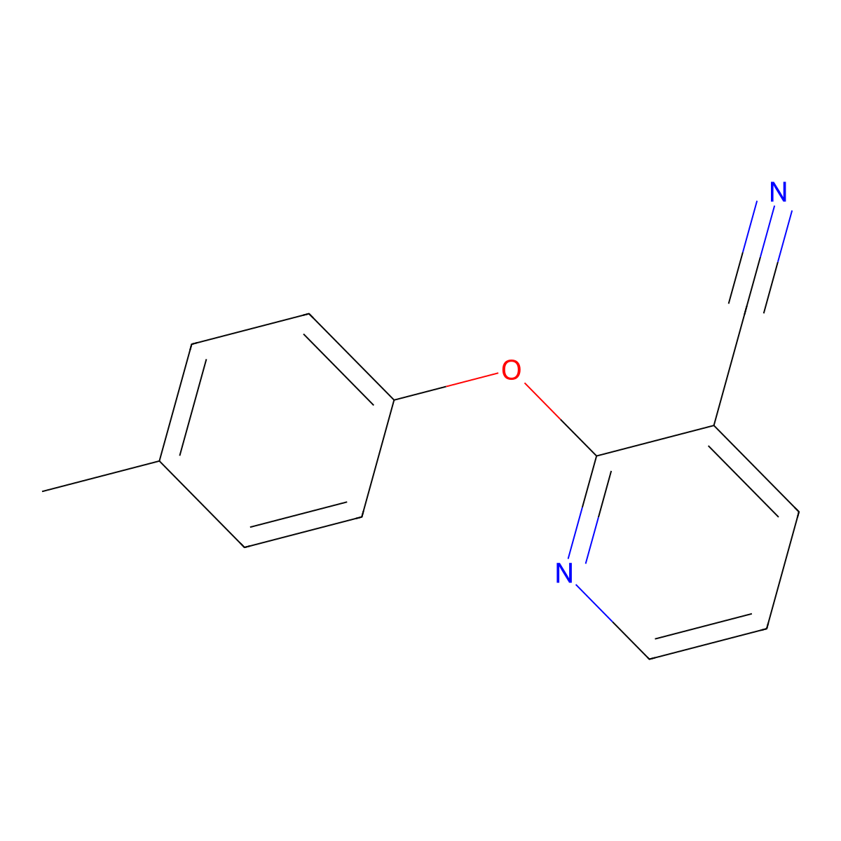 2-p-Tolyloxy-nicotinonitrile molecular structure, CAS 82523-98-6