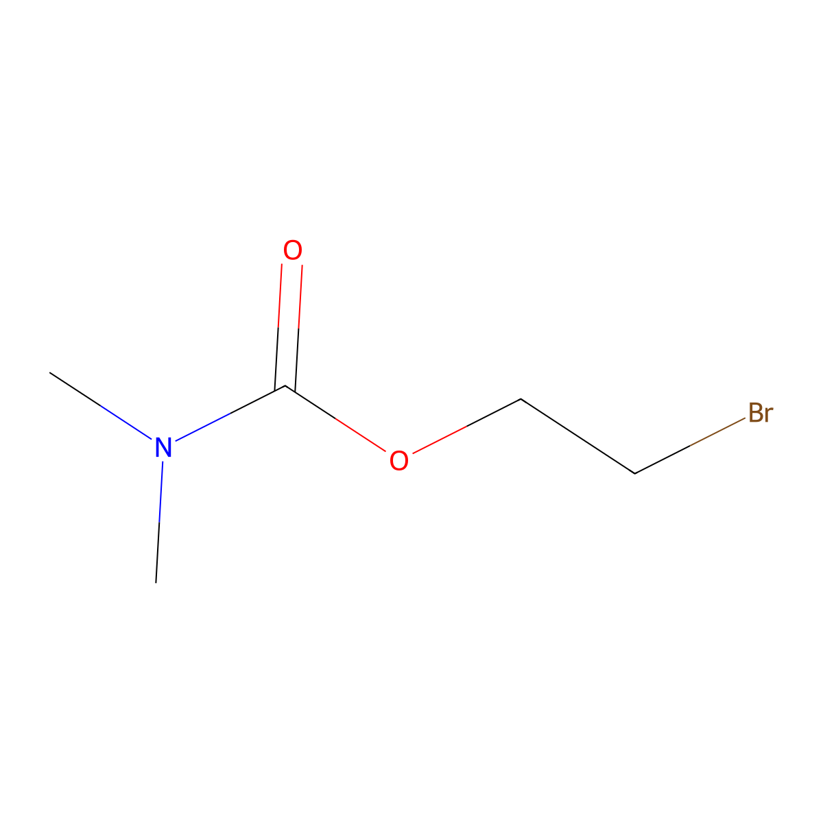 2-bromoethyl N,N-dimethylcarbamate molecular structure, CAS 82524-20-7