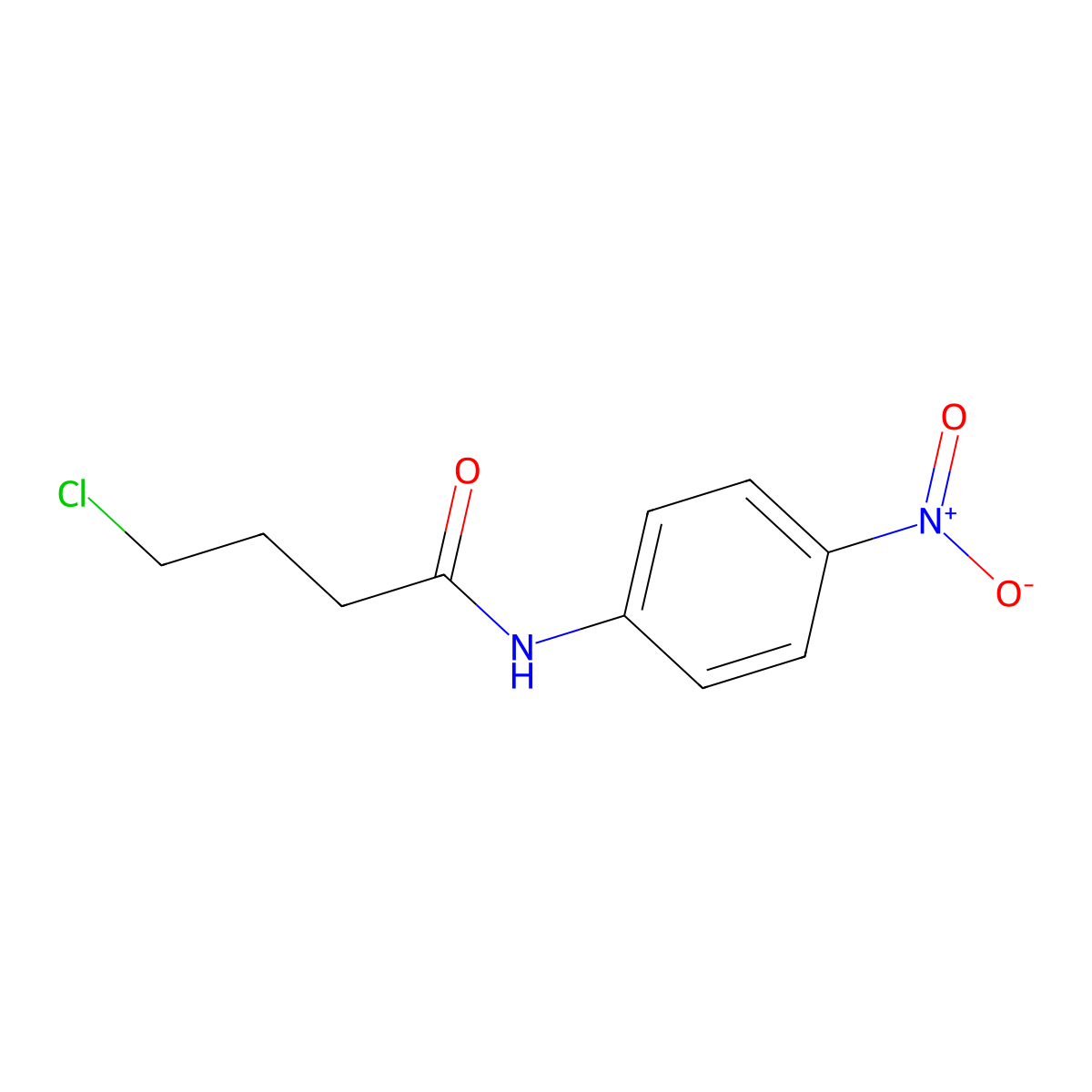 4-chloro-N-(4-nitrophenyl)butanamide molecular structure, CAS 82547-19-1