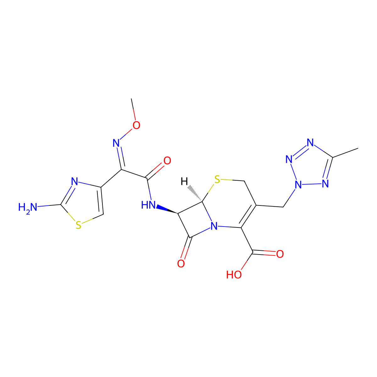 Cefteram molecular structure, CAS 82547-58-8