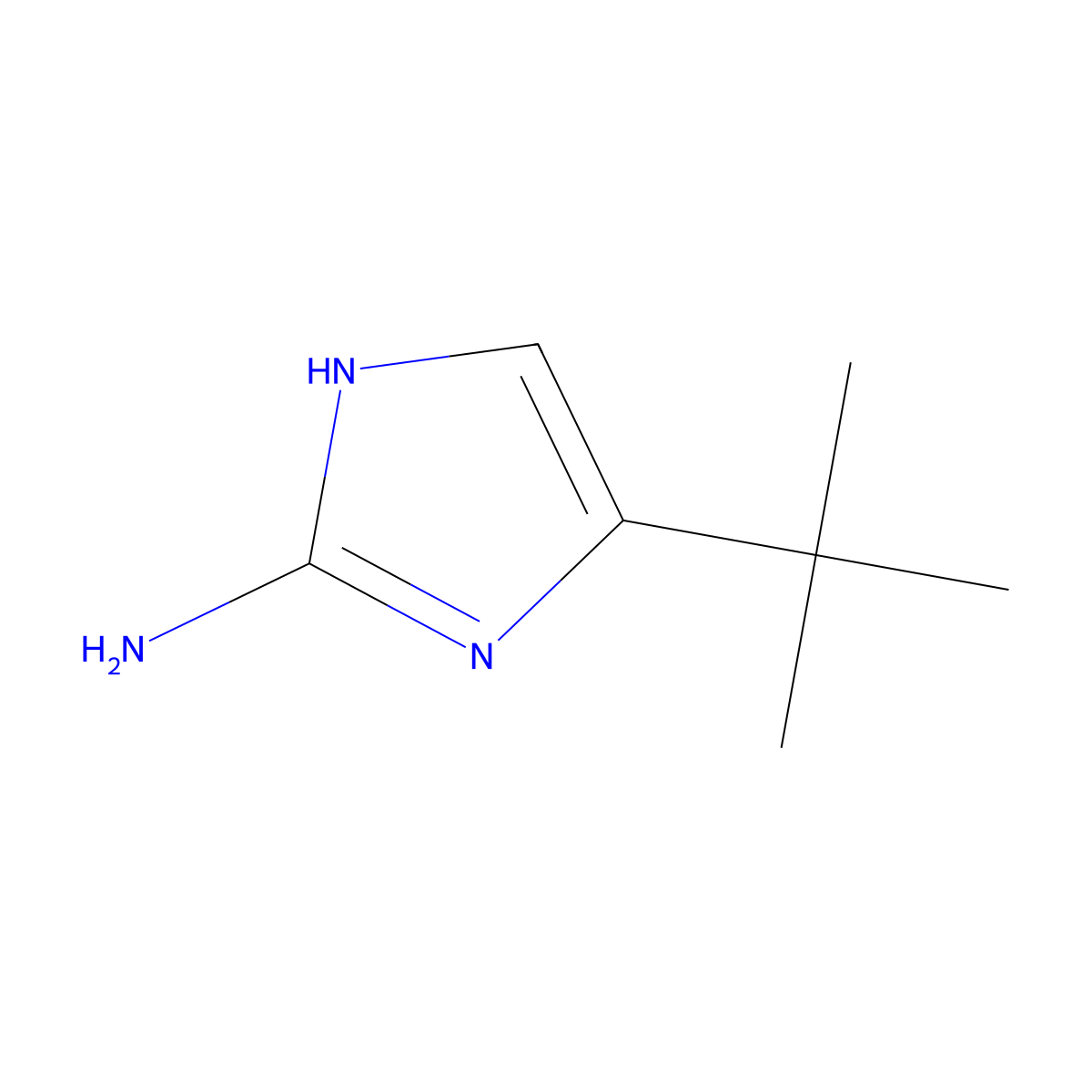 4-tert-butyl-1H-imidazol-2-amine molecular structure, CAS 82560-19-8