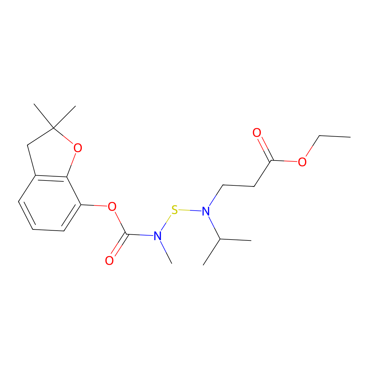 Benfuracarb molecular structure, CAS 82560-54-1