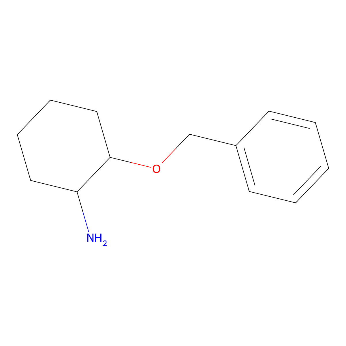 2-Phenylmethoxycyclohexan-1-amine molecular structure, CAS 825601-24-9