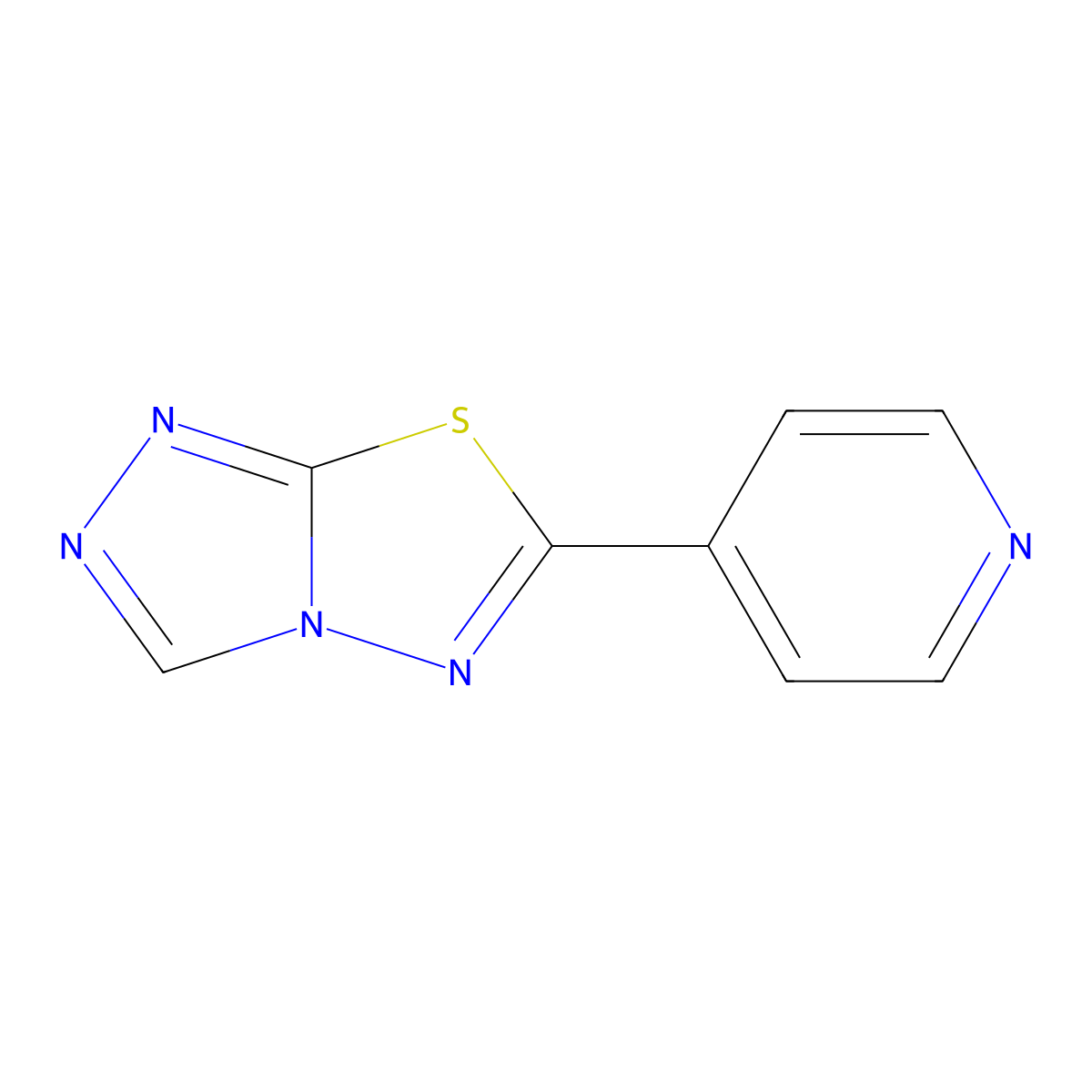 6-(Pyridin-4-yl)[1,2,4]triazolo[3,4-b][1,3,4]thiadiazole molecular structure, CAS 825606-75-5