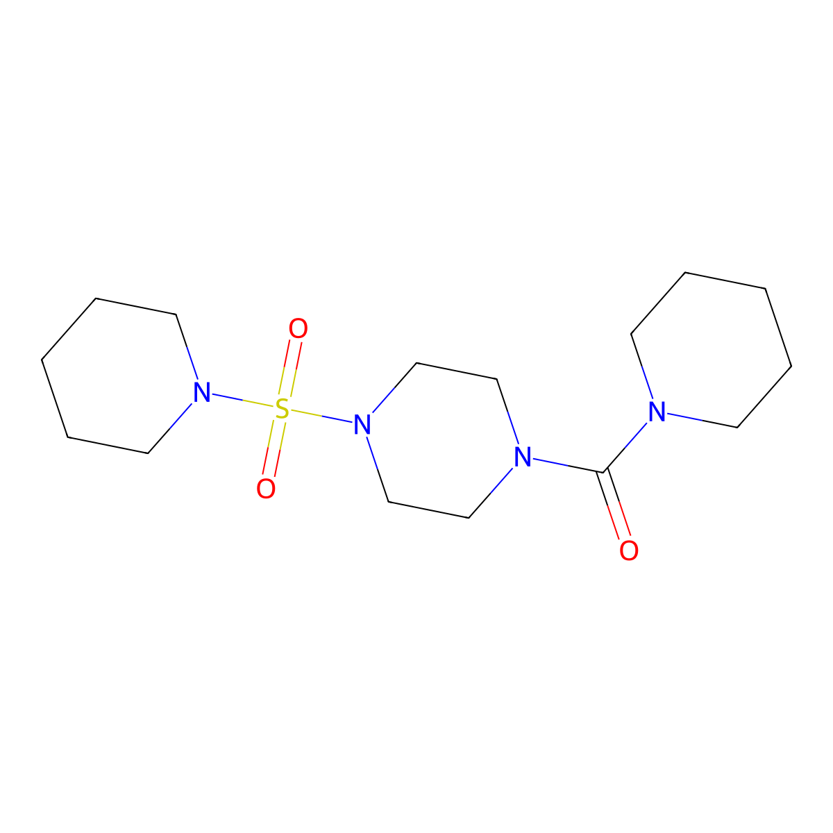 Piperidyl 4-(piperidylsulfonyl)piperazinyl ketone molecular structure, CAS 825607-36-1