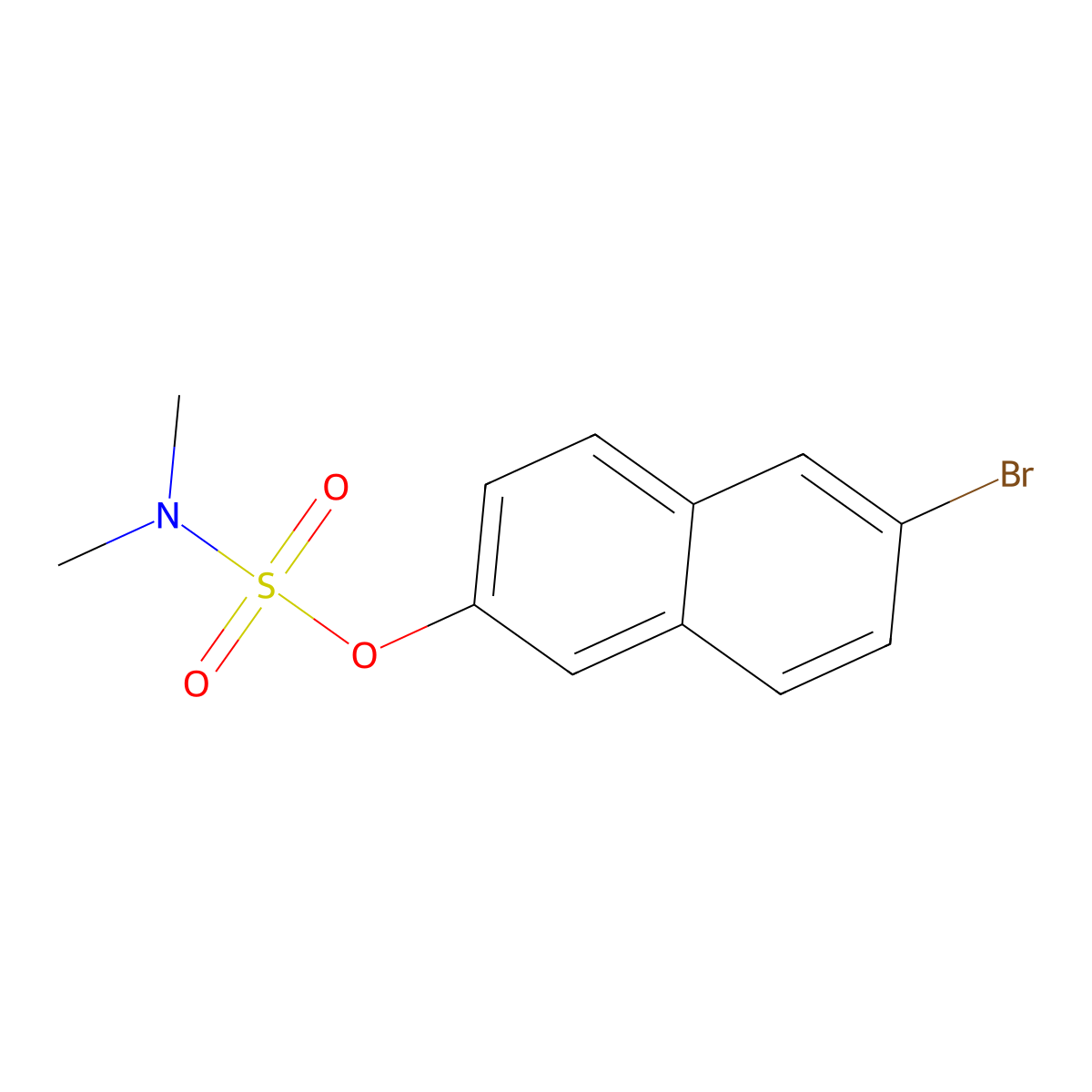 6-Bromo-2-naphthyl (dimethylamino)sulfonate molecular structure, CAS 825607-64-5
