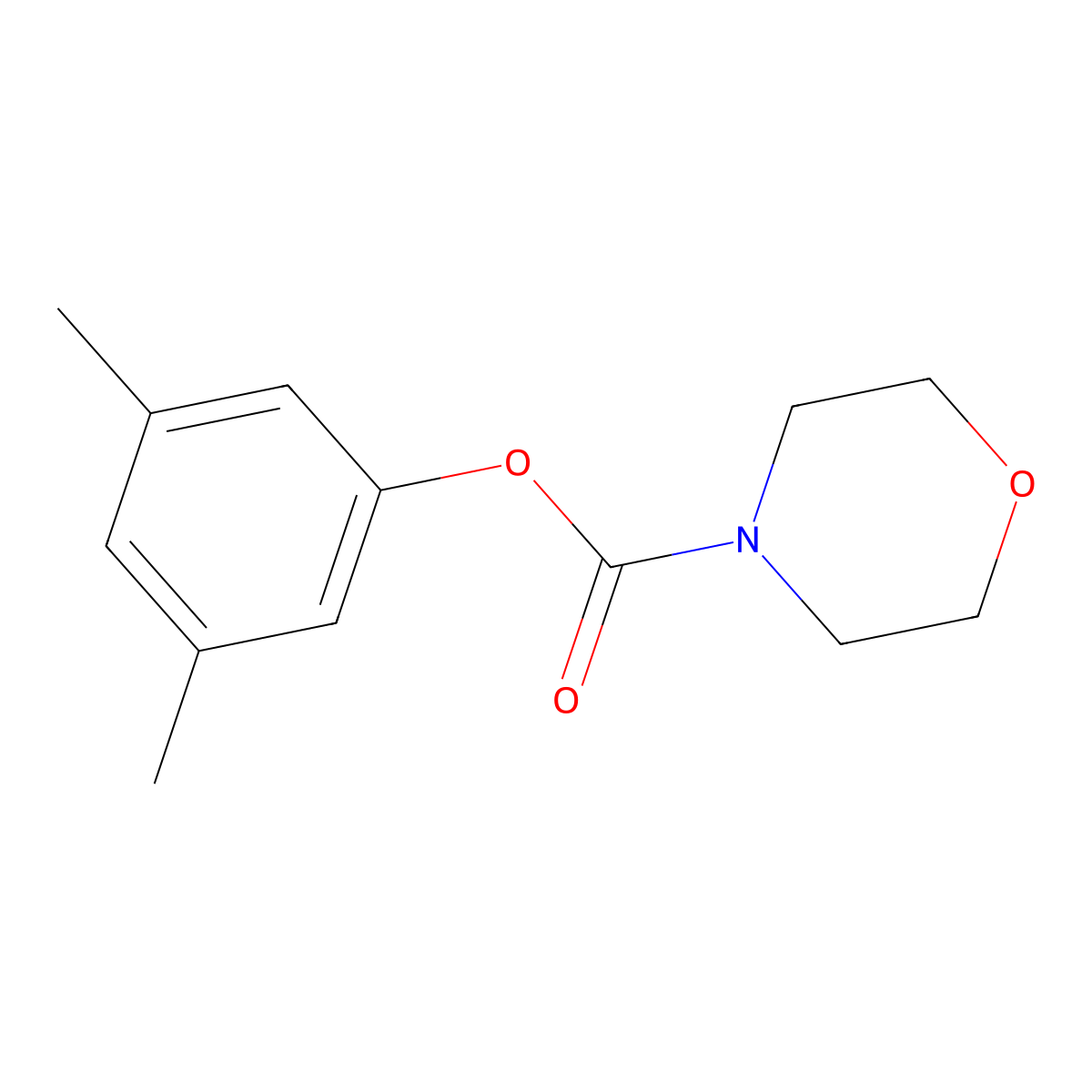 3,5-Dimethylphenyl 4-morpholinecarboxylate molecular structure, CAS 825608-26-2