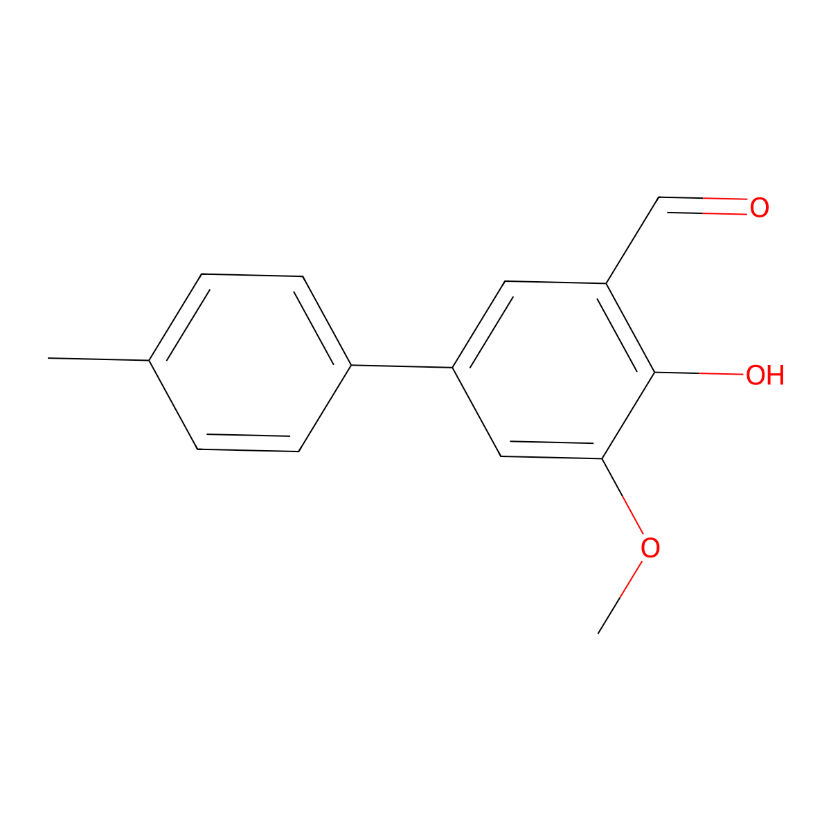 4-Hydroxy-5-methoxy-4'-methyl(1,1'-biphenyl)-3-carbaldehyde molecular structure, CAS 825613-03-4