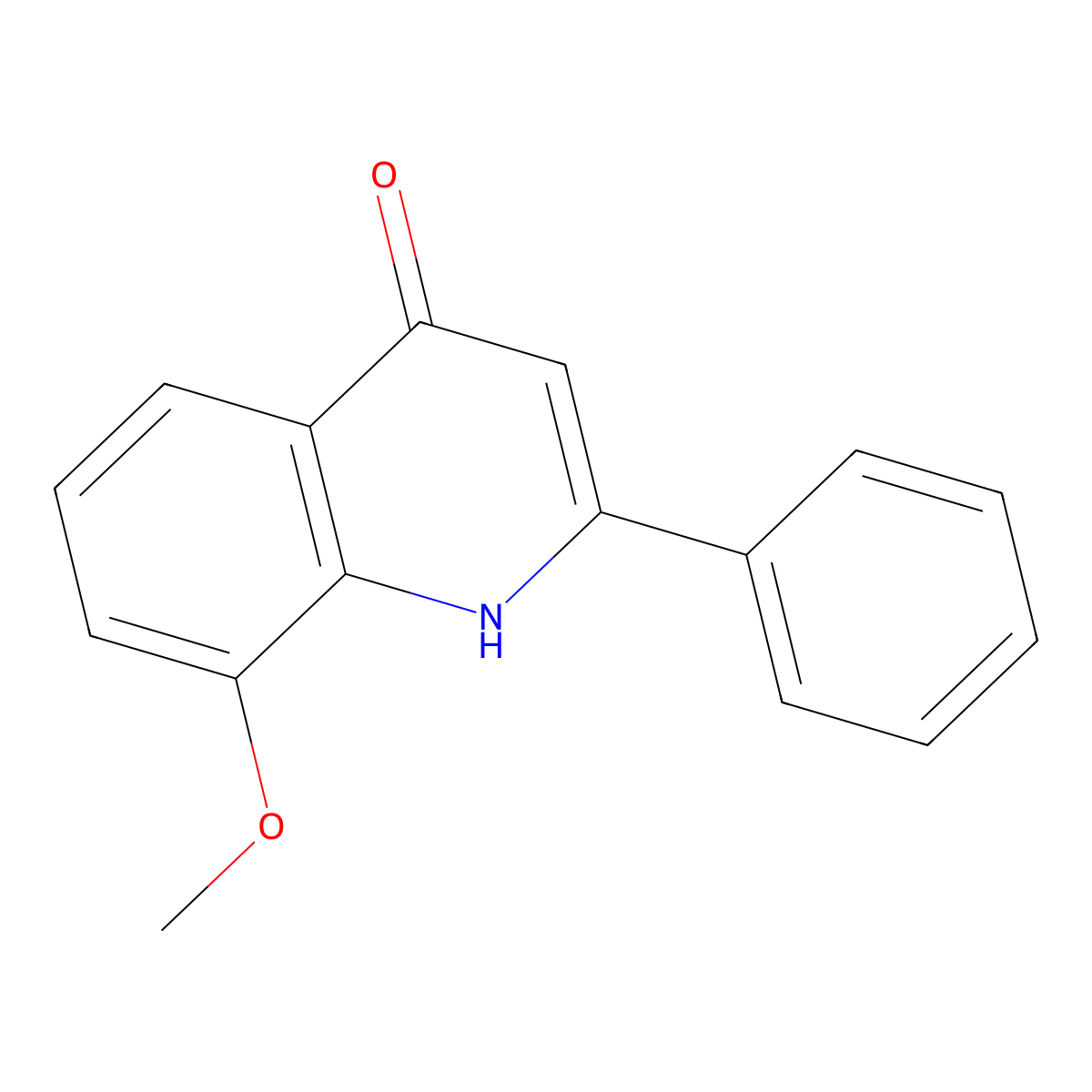 4-Hydroxy-8-methoxy-2-phenylquinoline molecular structure, CAS 825620-16-4