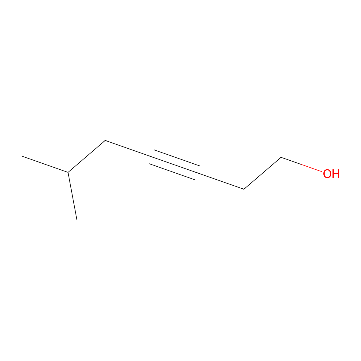 6-Methylhept-3-yn-1-ol molecular structure, CAS 825622-15-9