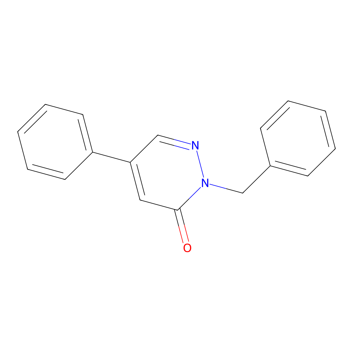 2-Benzyl-5-phenylpyridazin-3(2H)-one molecular structure, CAS 825633-99-6