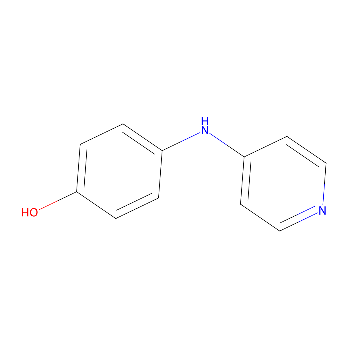 4-[(Pyridin-4-yl)amino]phenol molecular structure, CAS 82564-31-6