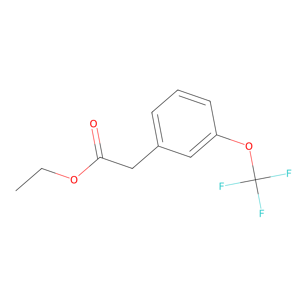 (3-Trifluoromethoxy-phenyl)-acetic acid ethyl ester molecular structure, CAS 825645-04-3