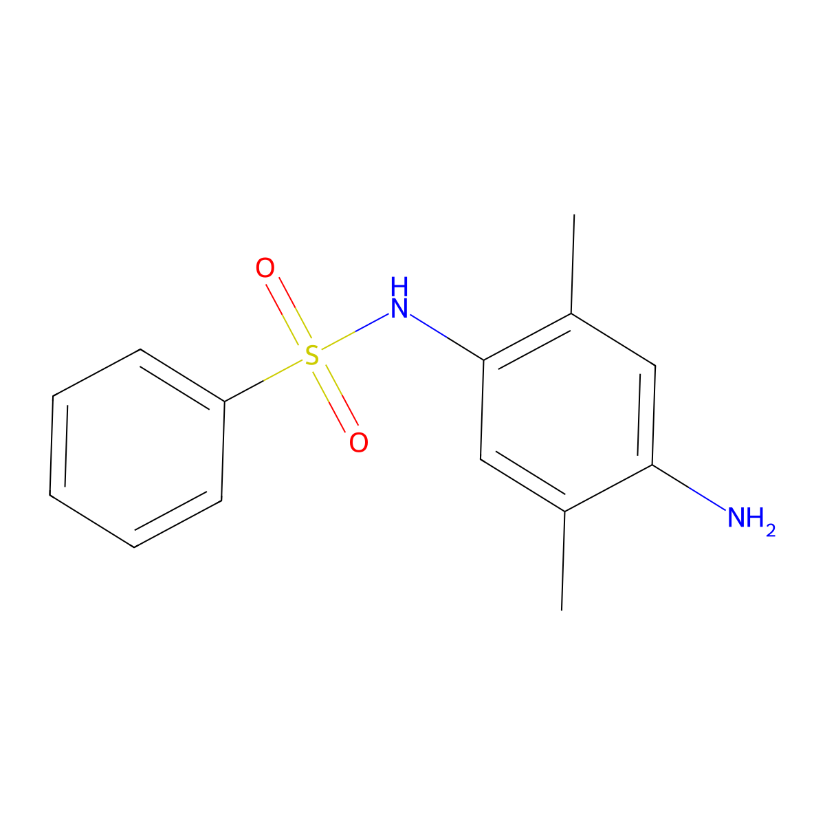 N-(4-amino-2,5-dimethylphenyl)benzenesulfonamide molecular structure, CAS 82565-50-2