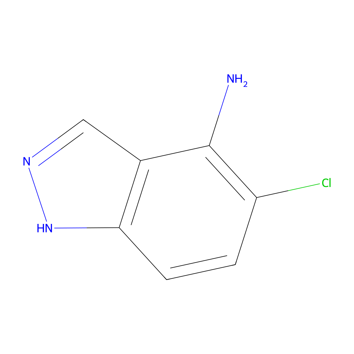 5-Chloro-1H-indazol-4-amine molecular structure, CAS 825654-78-2