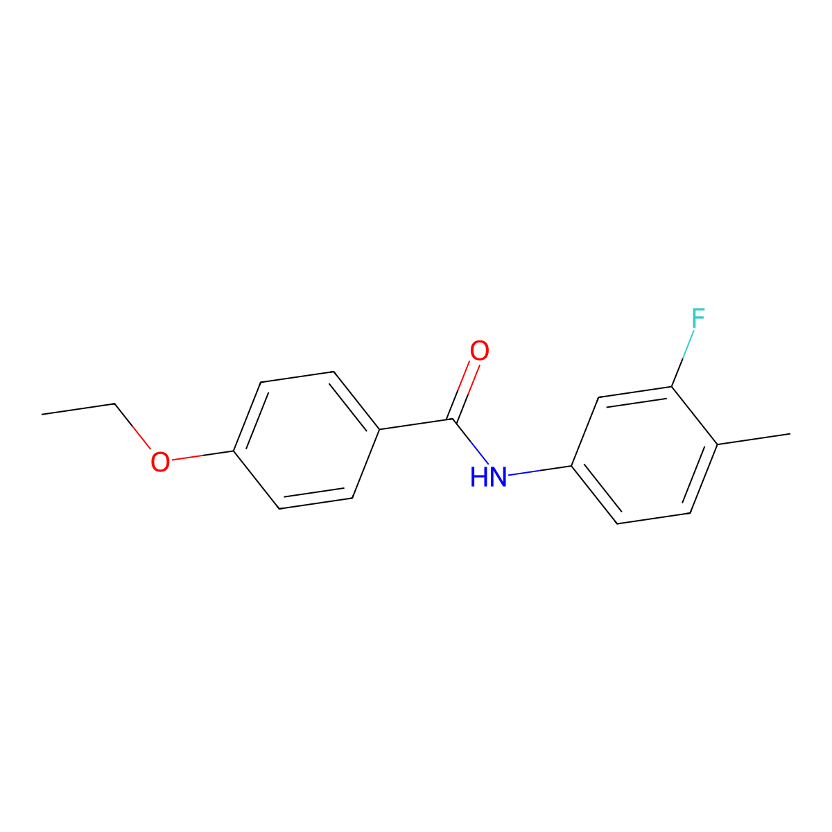 4-ethoxy-N-(3-fluoro-4-methylphenyl)benzamide molecular structure, CAS 825657-78-1
