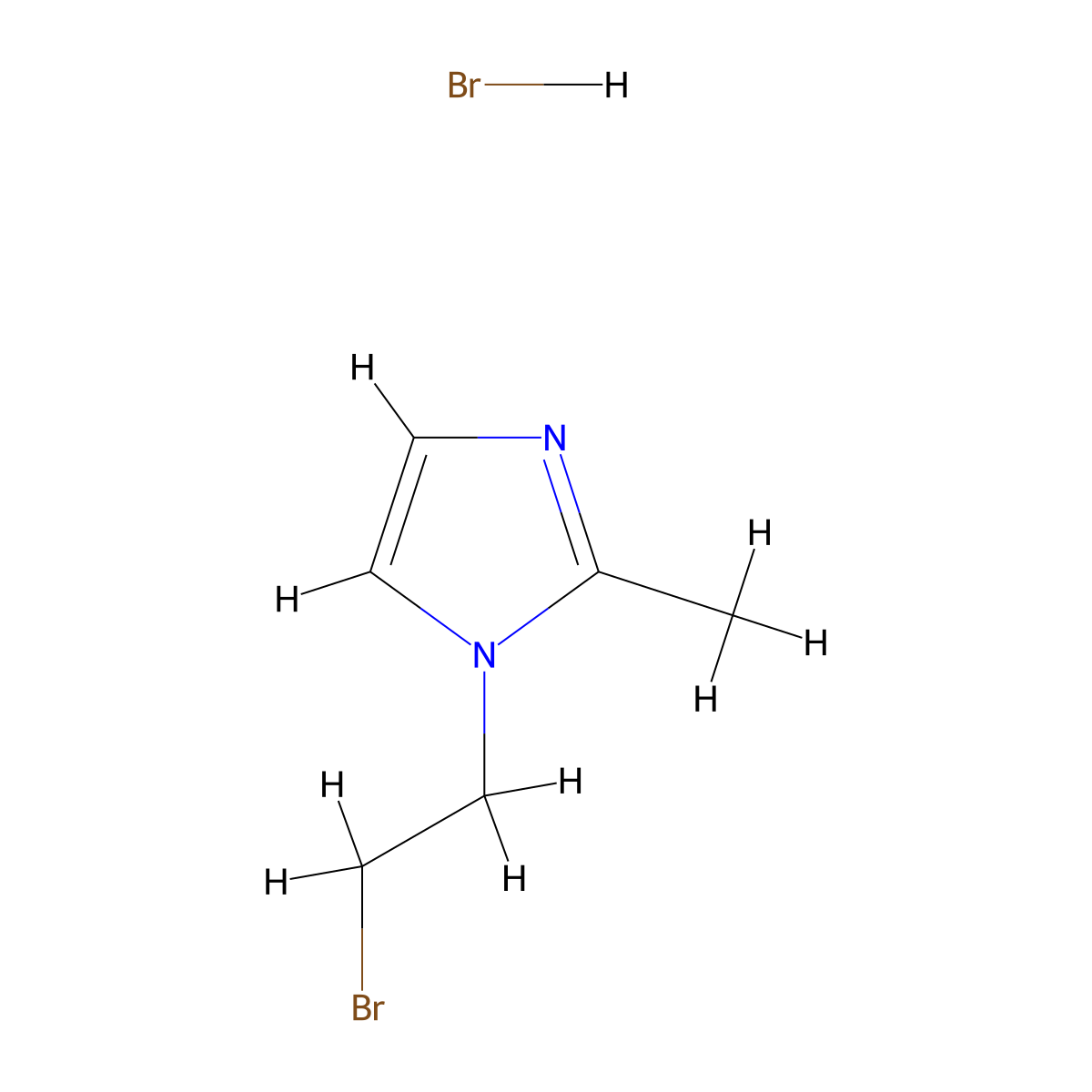 1-(2-bromoethyl)-2-methyl-1H-imidazole hydrobromide molecular structure, CAS 82566-60-7