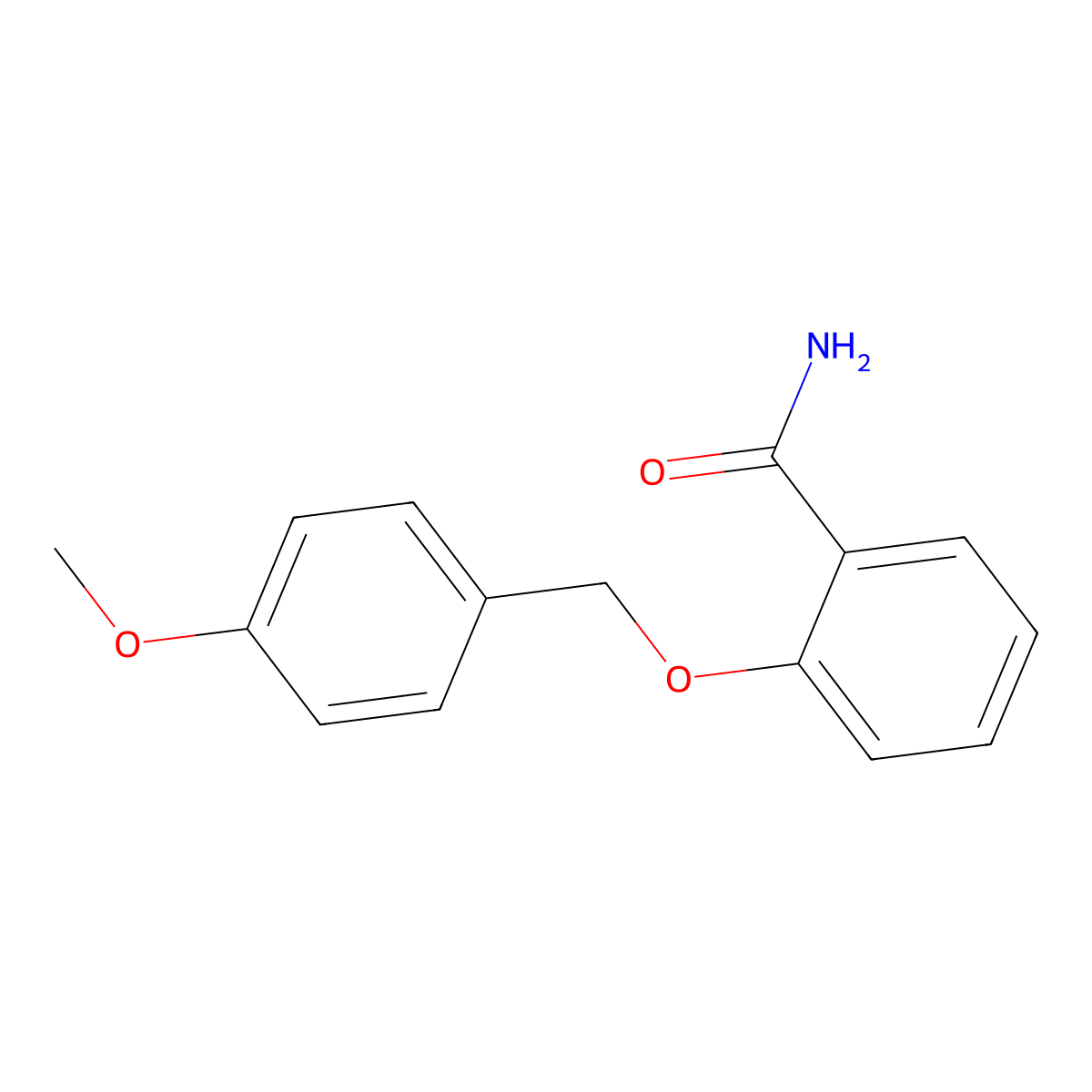 2-[(4-Methoxyphenyl)methoxy]benzamide molecular structure, CAS 82568-69-2