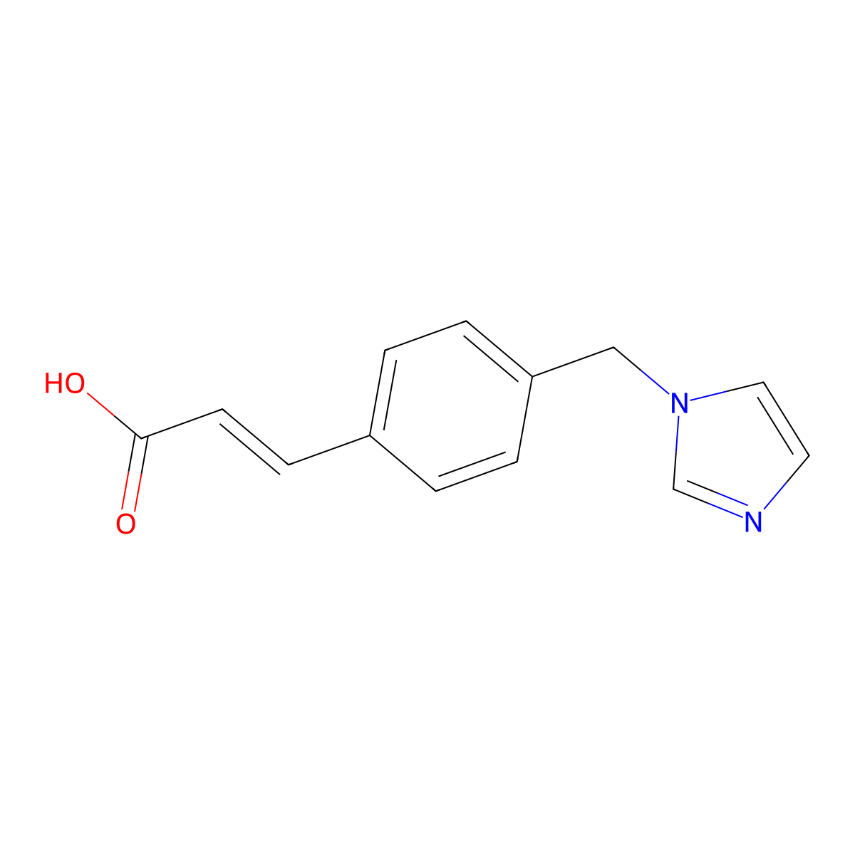 Ozagrel molecular structure, CAS 82571-53-7