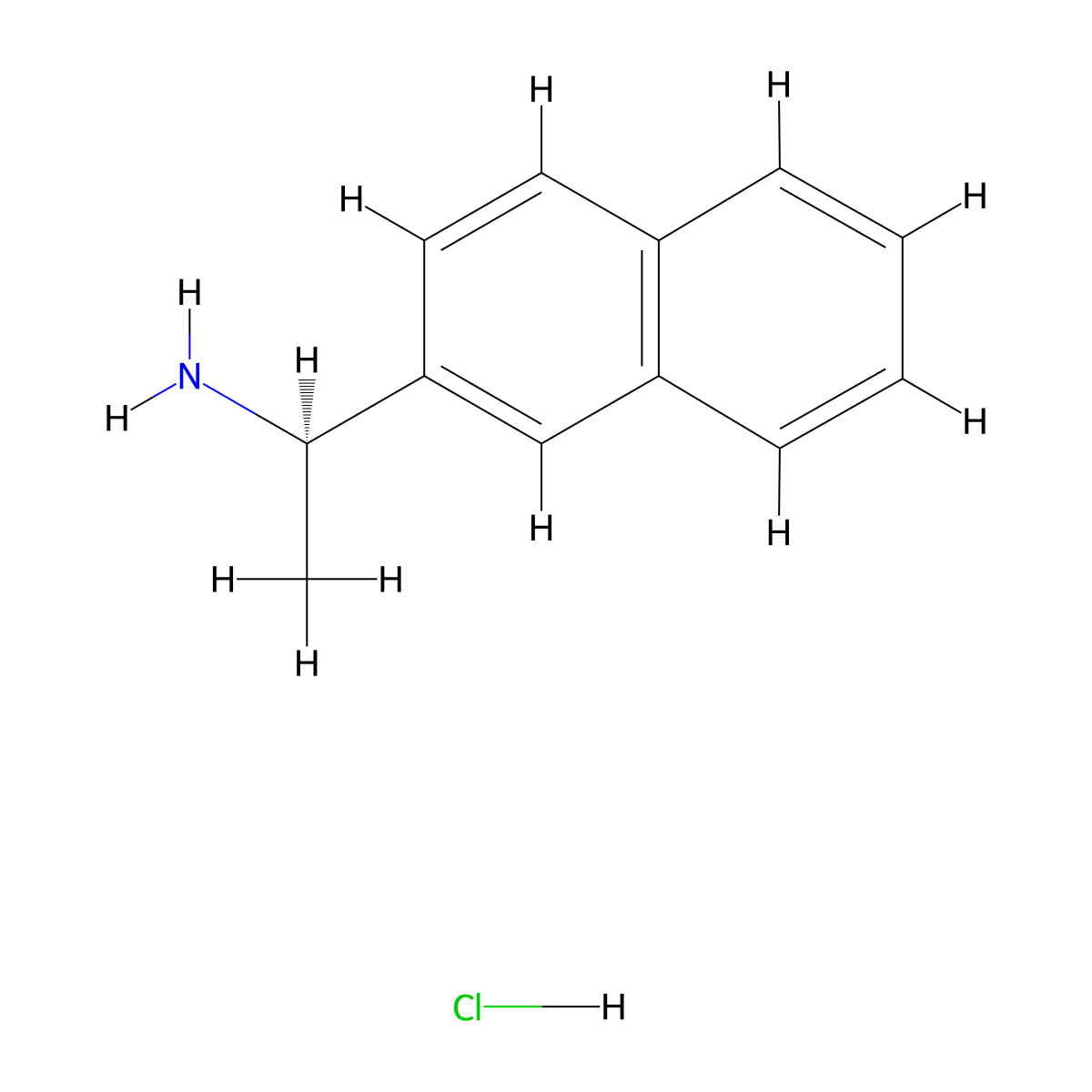 (1R)-1-(naphthalen-2-yl)ethan-1-amine hydrochloride molecular structure, CAS 82572-03-0
