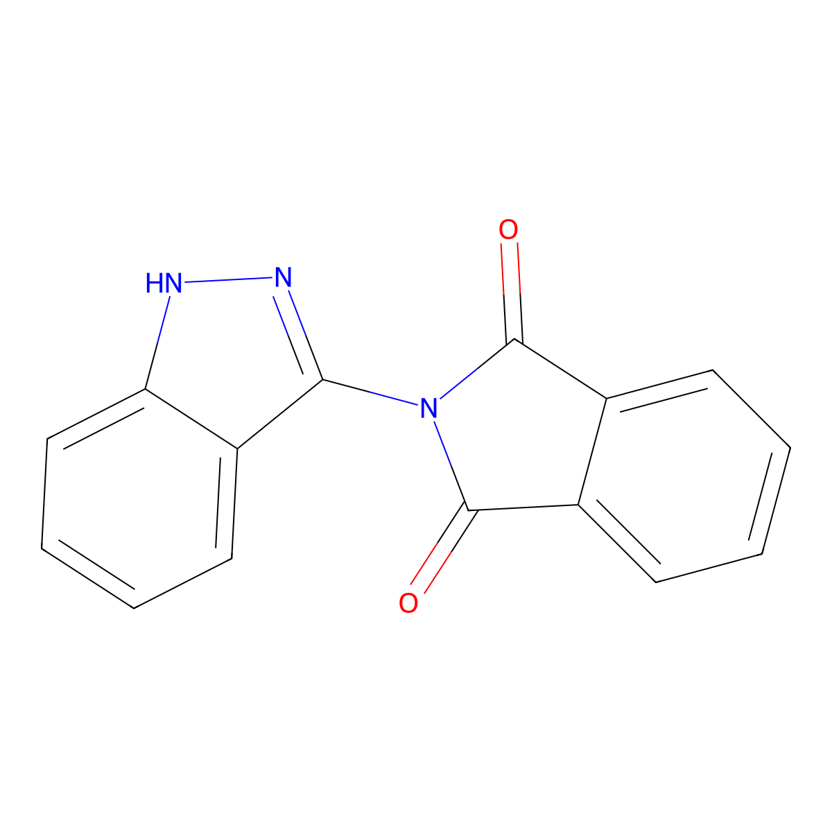 2-(1H-Indazol-3-yl)-1H-isoindole-1,3(2H)-dione molecular structure, CAS 82575-23-3