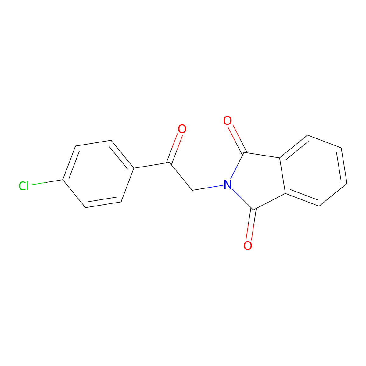 2-[2-(4-chlorophenyl)-2-oxoethyl]-2,3-dihydro-1H-isoindole-1,3-dione molecular structure, CAS 82585-51-1