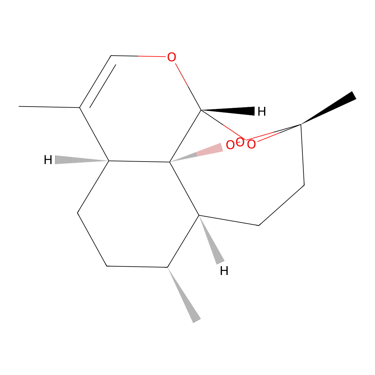 Anhydrodihydroartemisnin molecular structure, CAS 82596-30-3