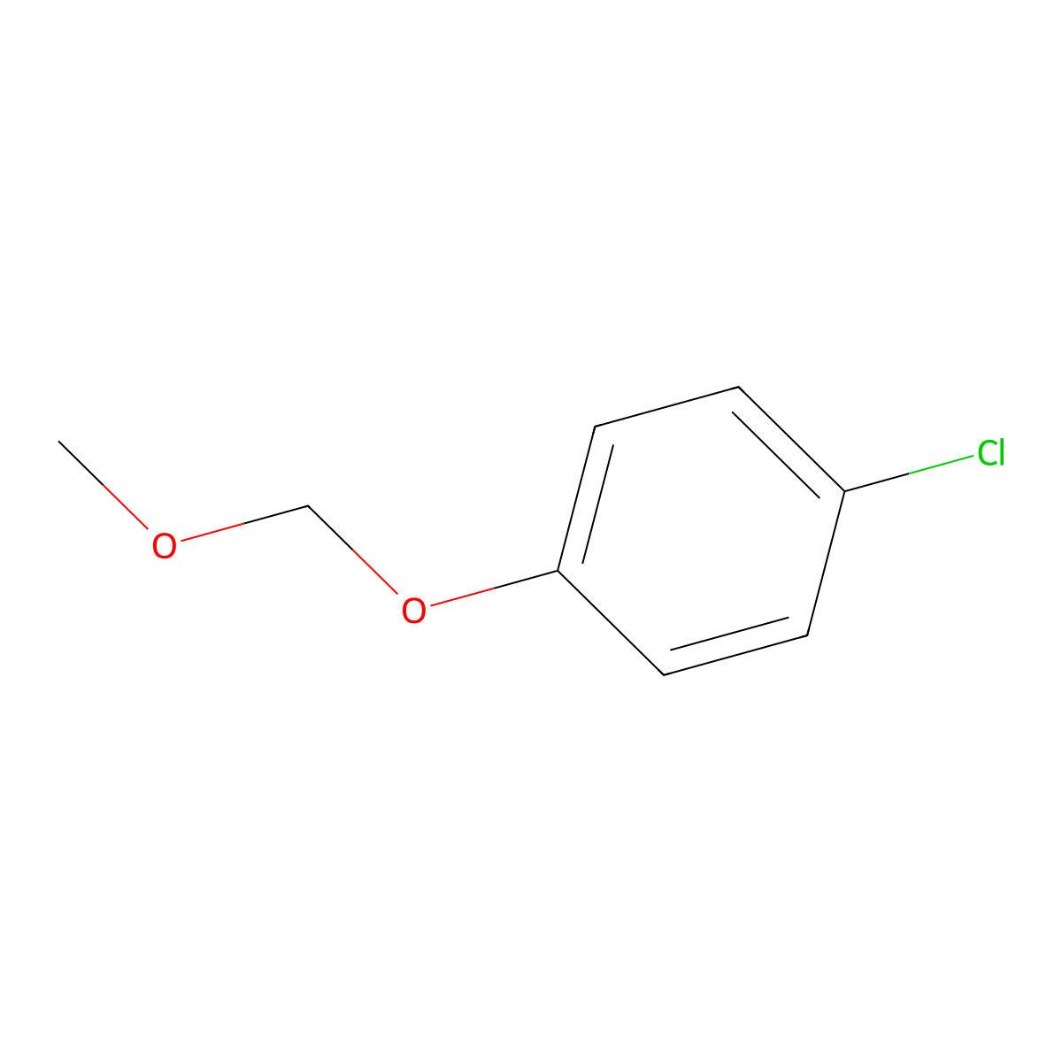 4-Chloro-1-(methoxymethoxy)benzene molecular structure, CAS 826-26-6