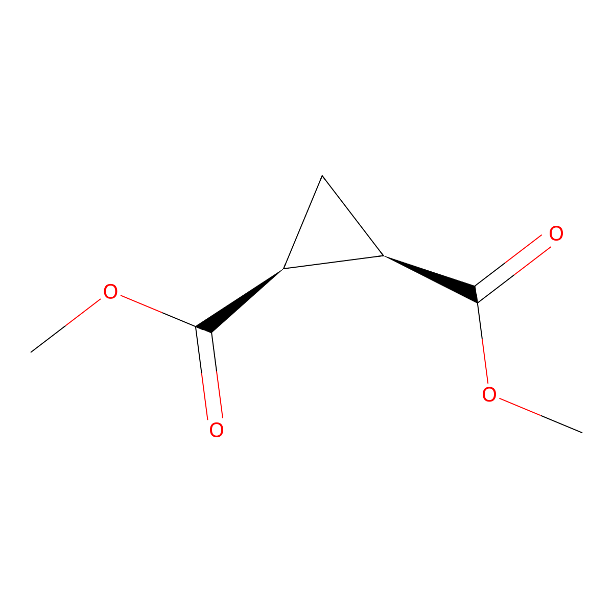 Dimethyl (1R,2S)-cyclopropane-1,2-dicarboxylate molecular structure, CAS 826-34-6