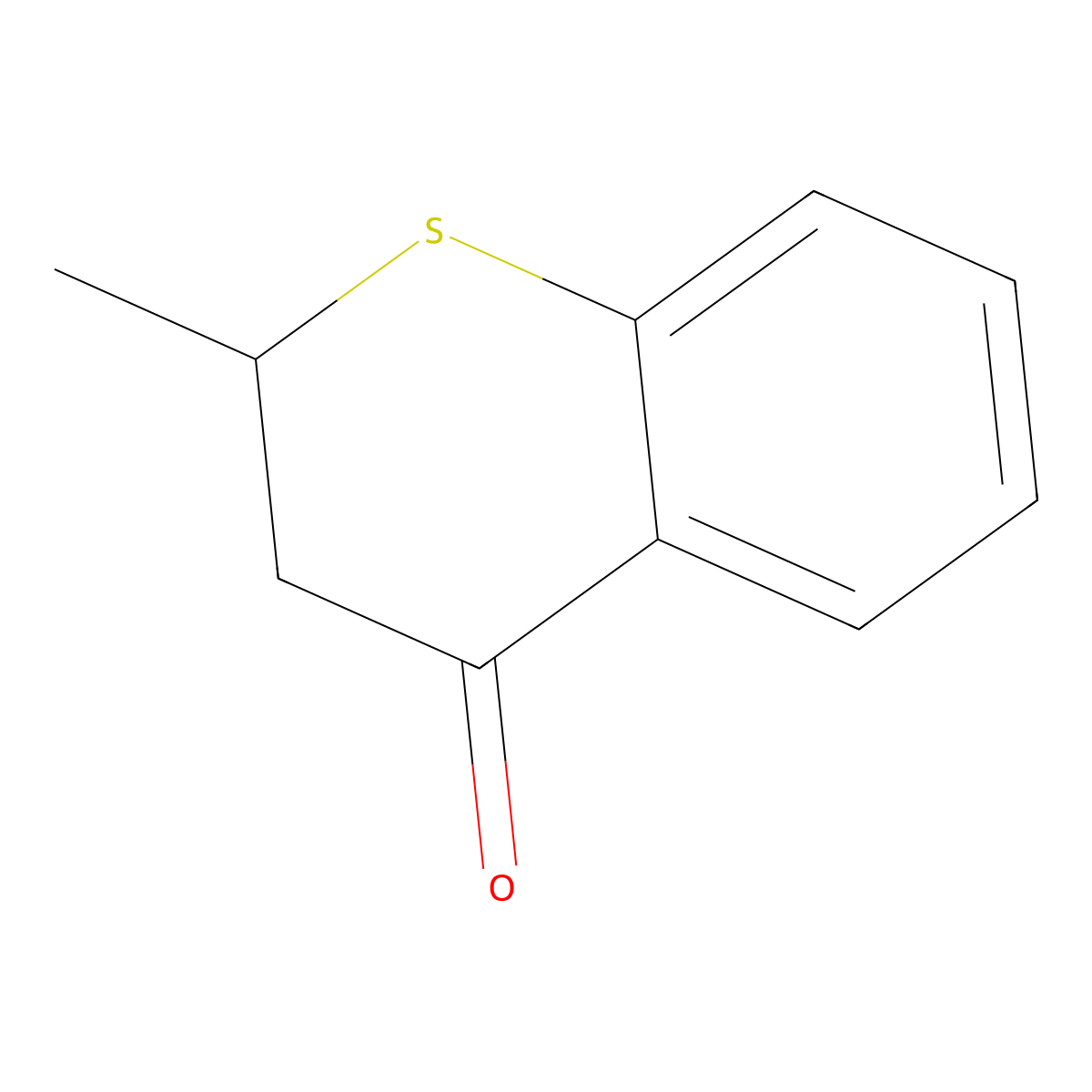 4H-1-Benzothiopyran-4-one, 2,3-dihydro-2-methyl- molecular structure, CAS 826-86-8