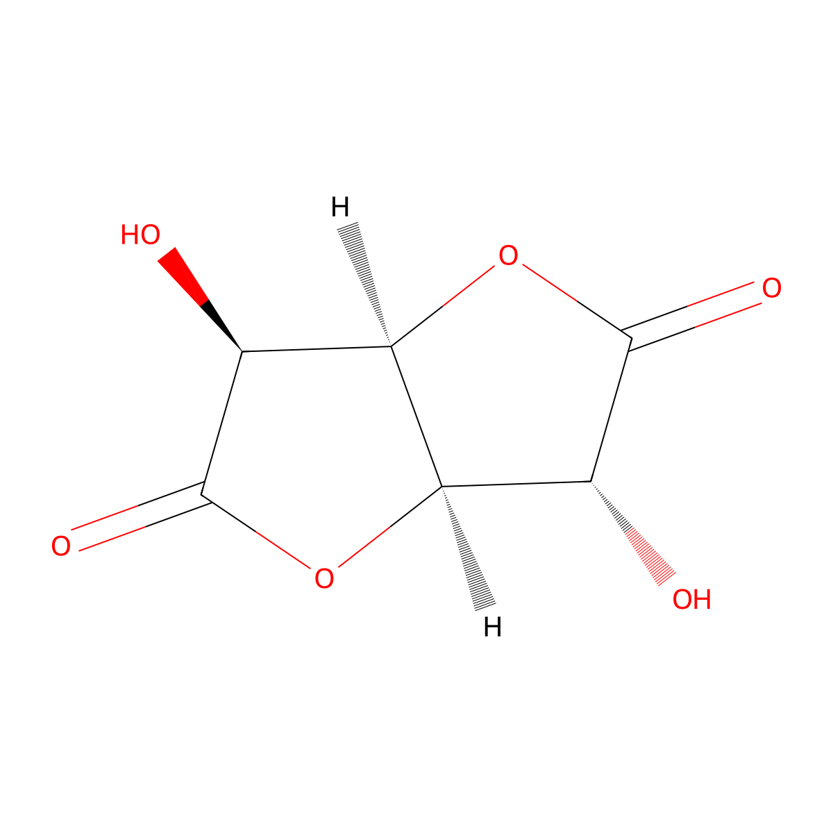 D-glucaro-1,4:6,3-dilactone molecular structure, CAS 826-91-5