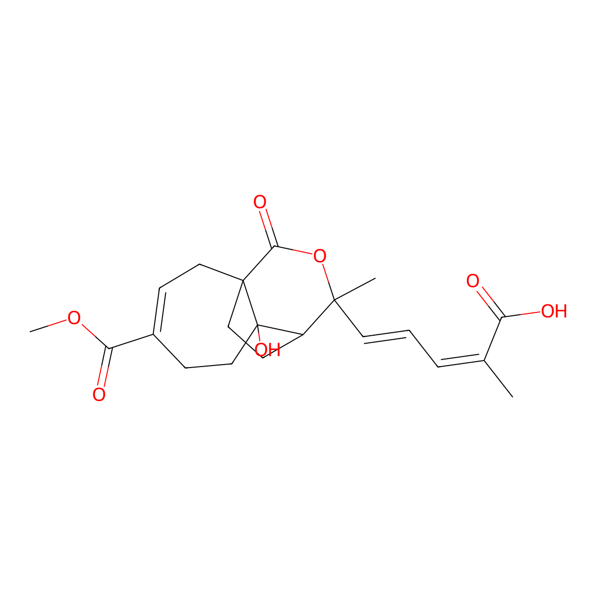 Pseudolaric Acid C molecular structure, CAS 82601-41-0