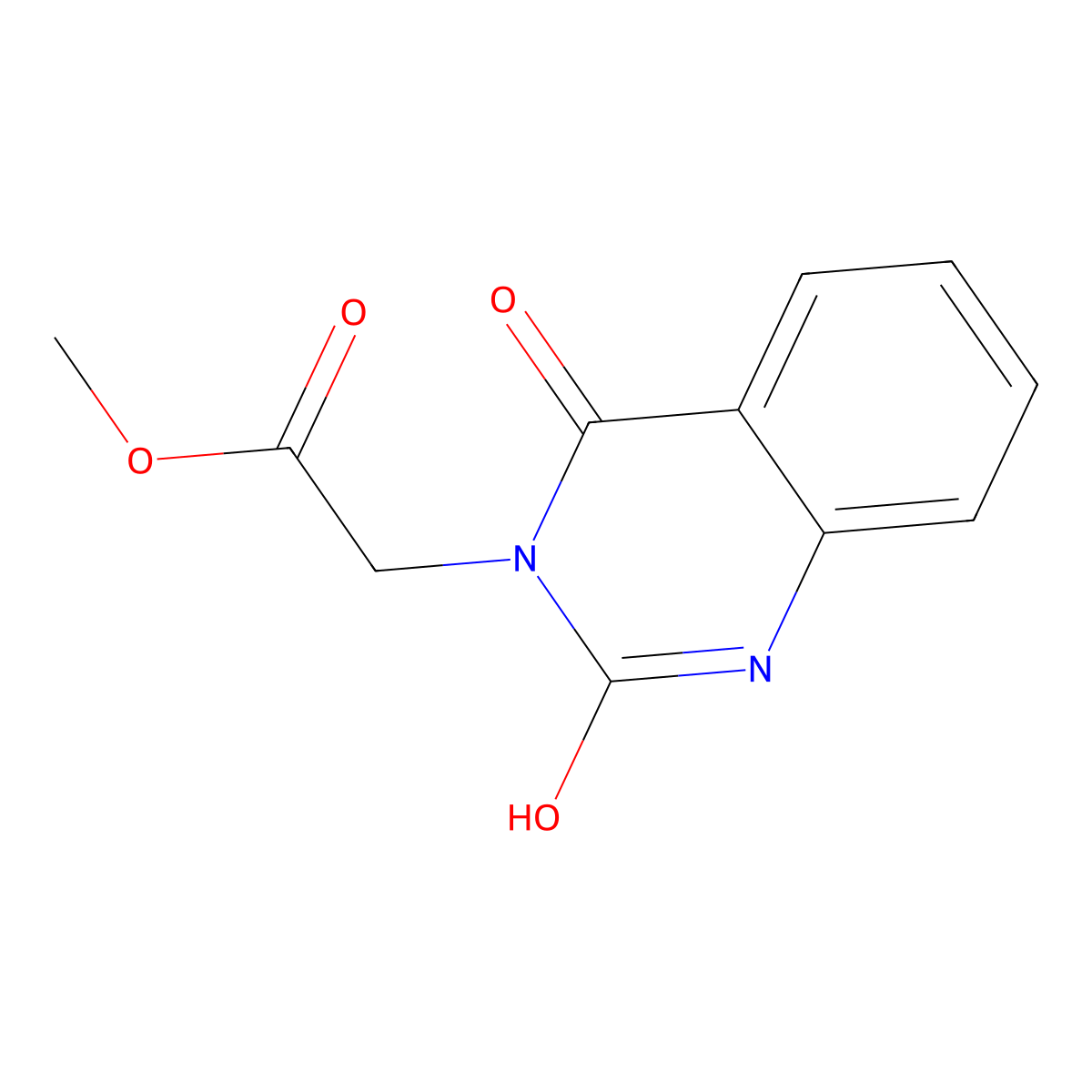 methyl (2,4-dioxo-1,4-dihydroquinazolin-3(2H)-yl)acetate molecular structure, CAS 82603-69-8
