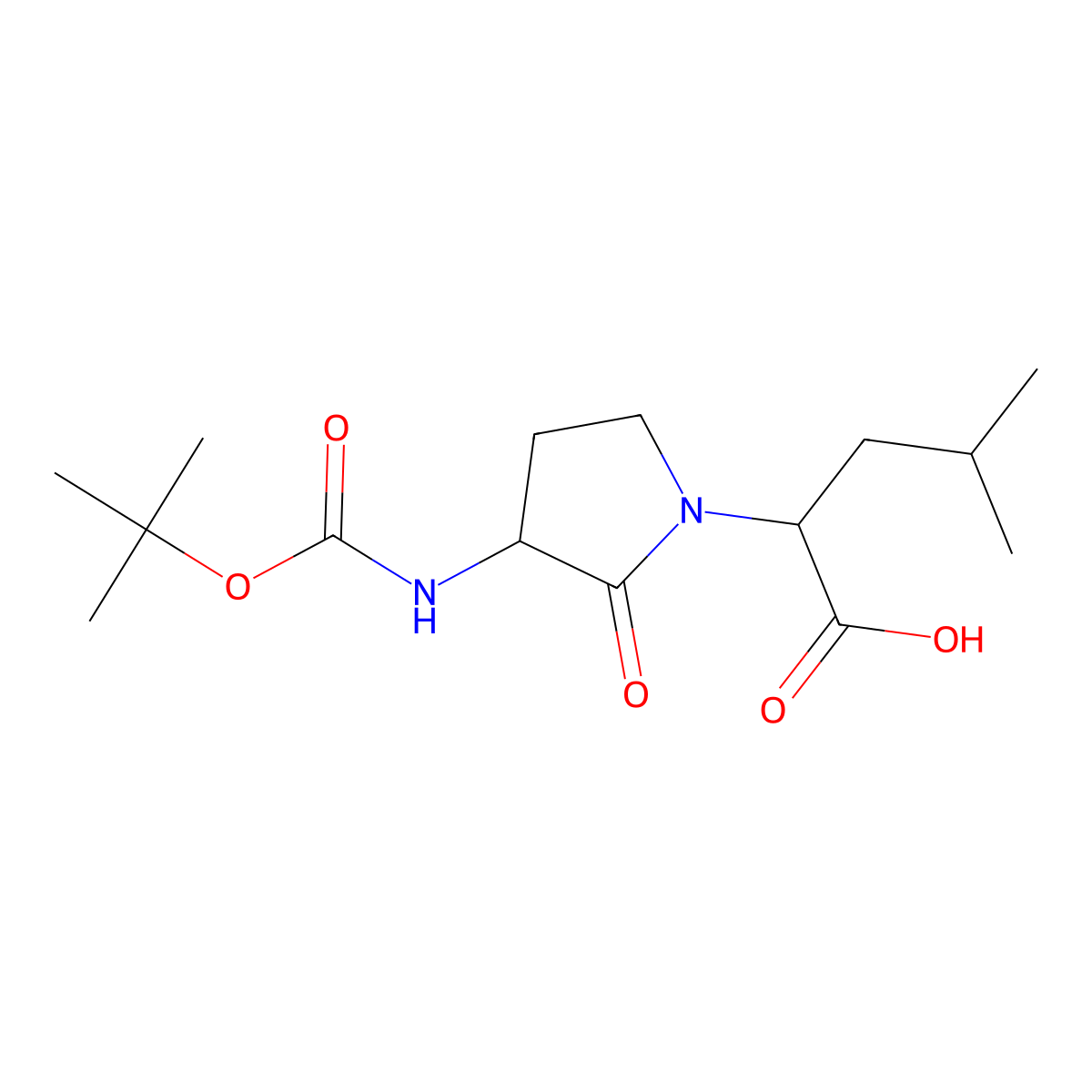 Boc-freidinger'S lactam molecular structure, CAS 82611-48-1