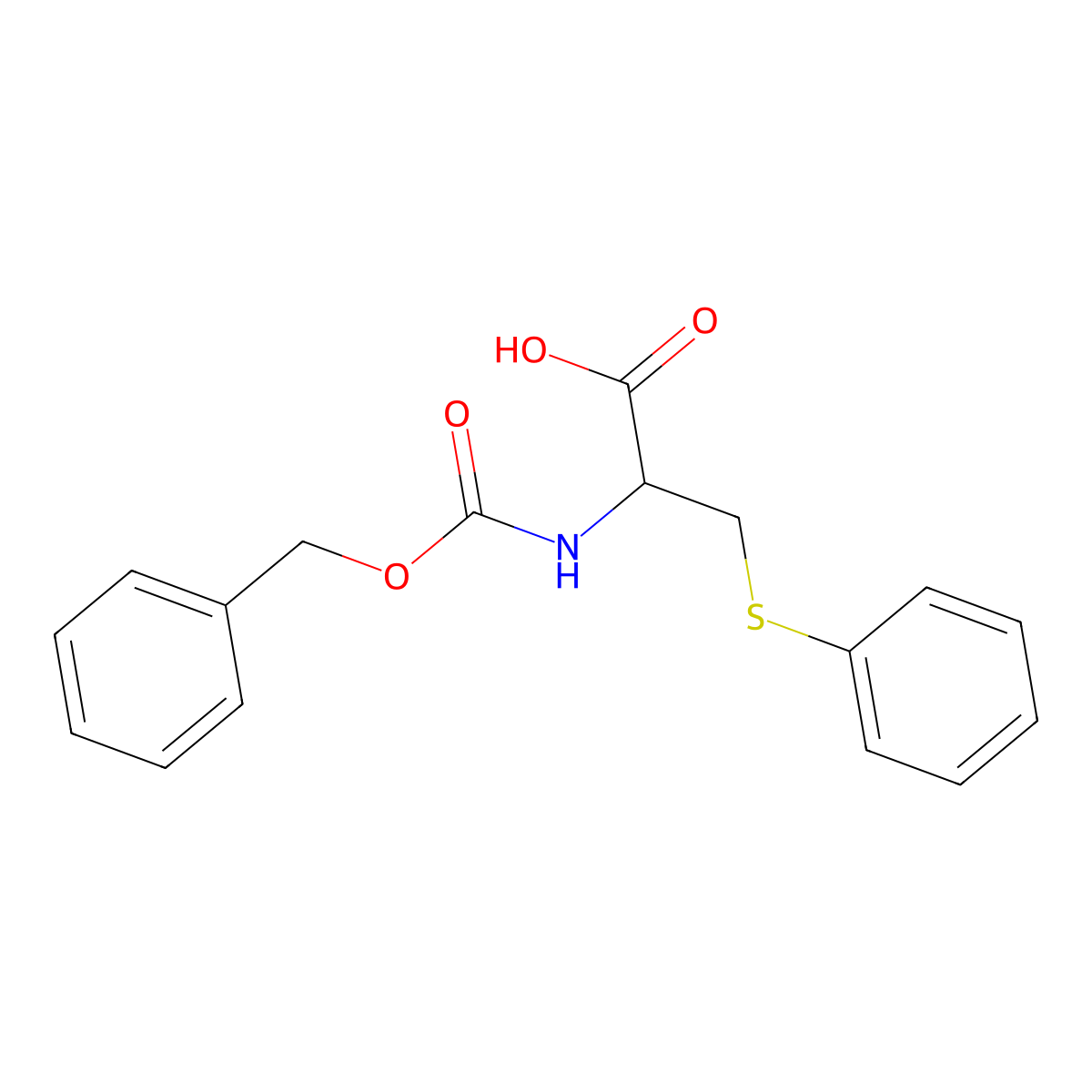 CBZ-S-Phenyl-L-Cysteine molecular structure, CAS 82611-65-2