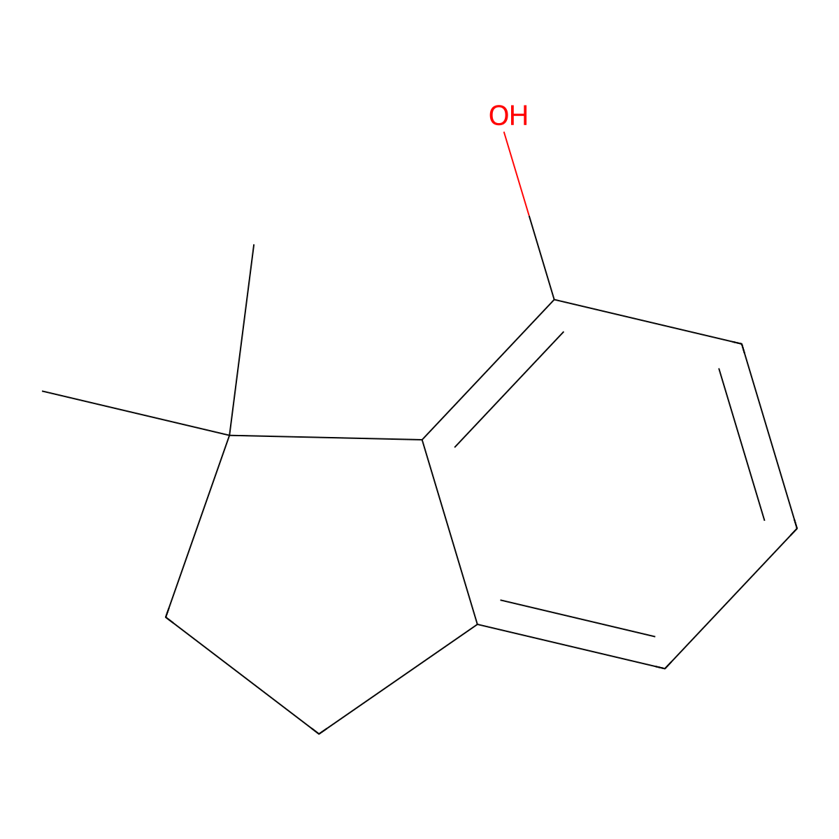 3,3-Dimethylindan-4-ol molecular structure, CAS 82615-36-9