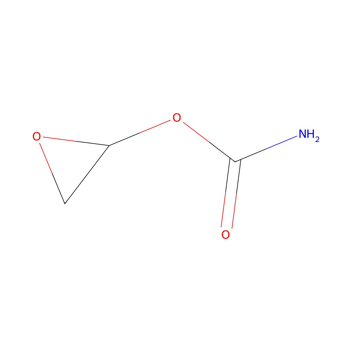 Vinyl carbamate epoxide molecular structure, CAS 82617-23-0