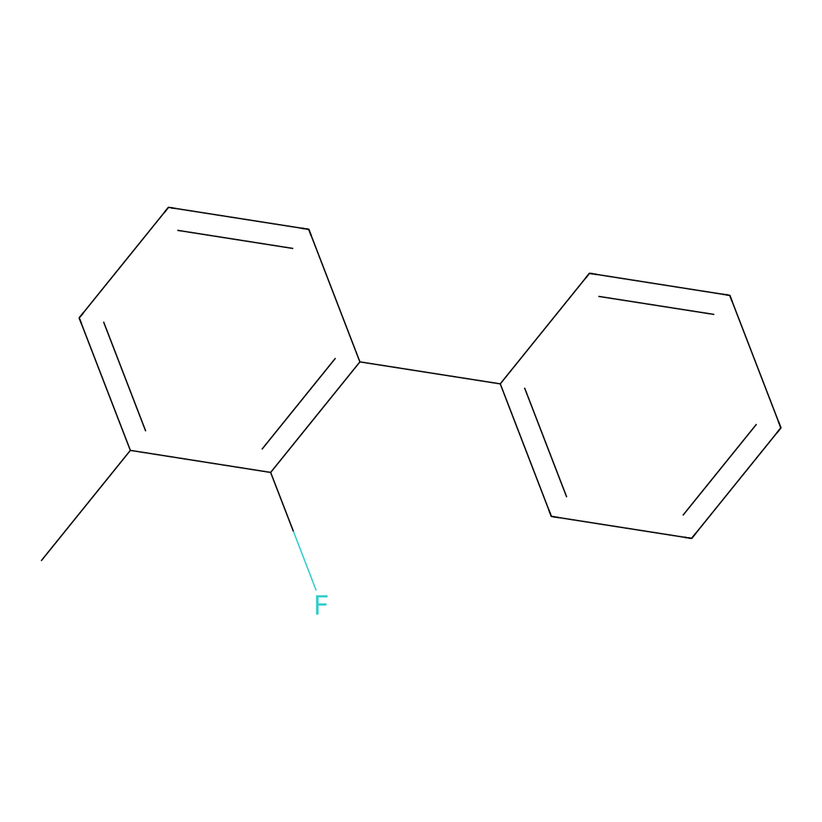 2-Fluoro-3-methyl-1,1'-biphenyl molecular structure, CAS 82617-47-8