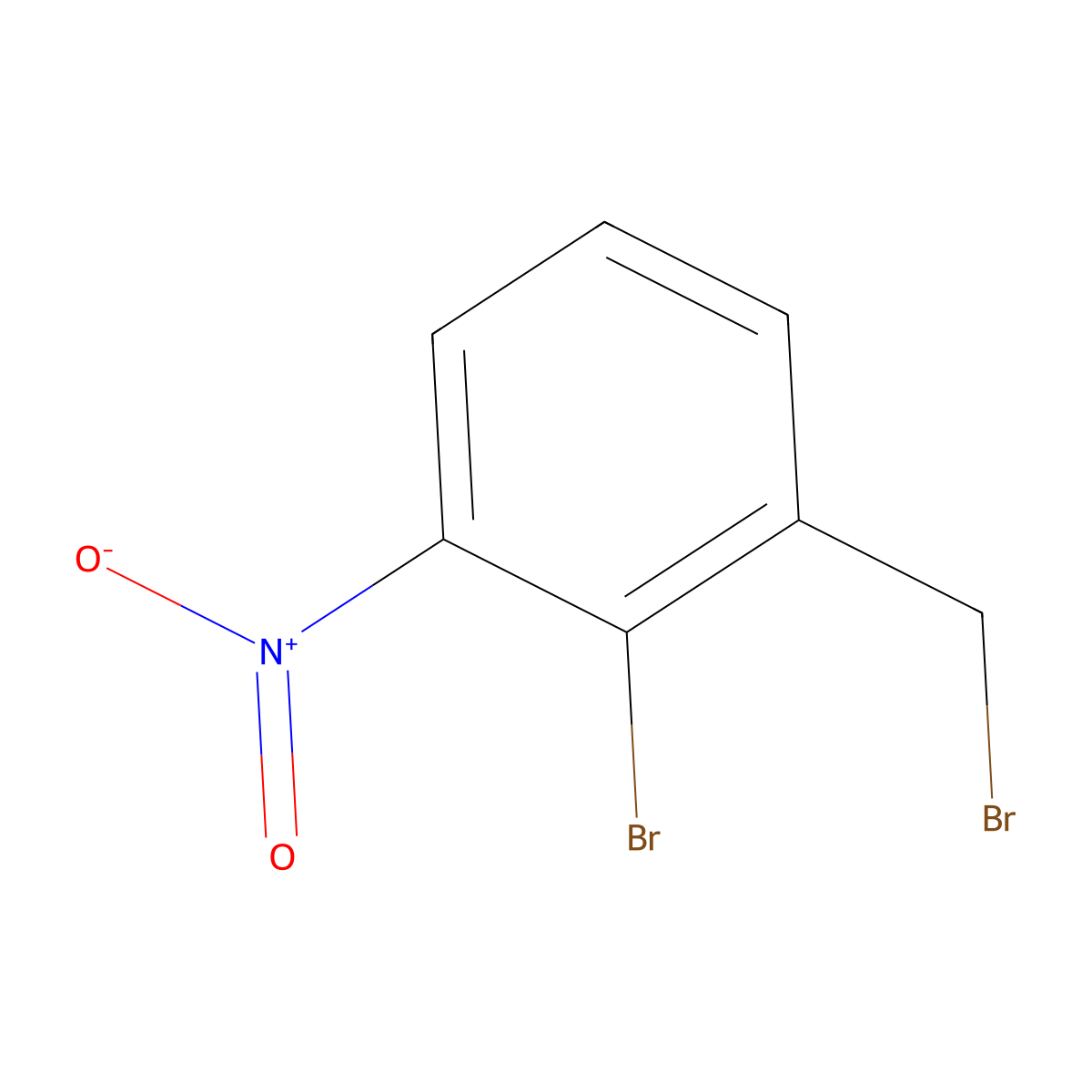 2-Bromo-1-bromomethyl-3-nitrobenzene molecular structure, CAS 82617-49-0