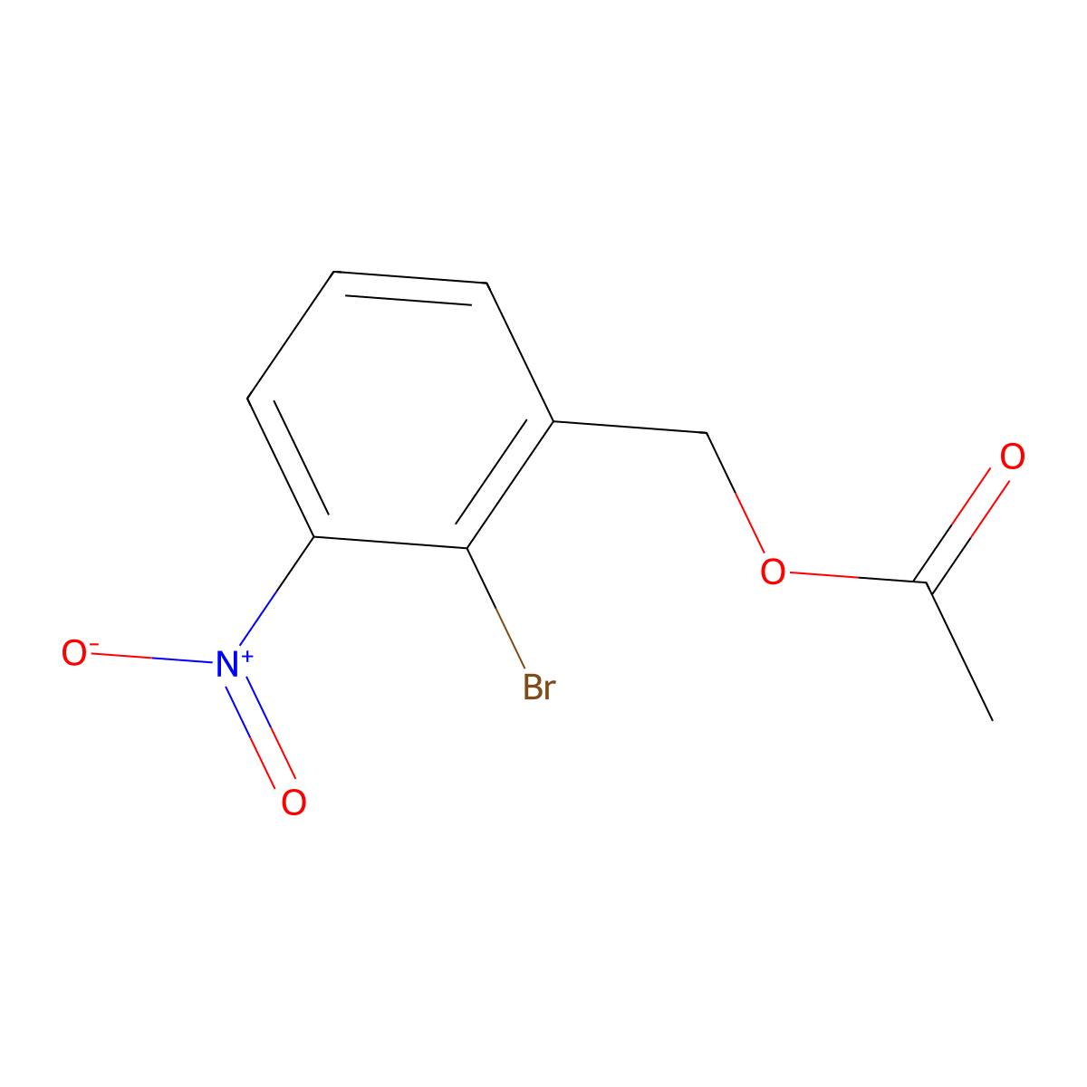 2-Bromo-3-nitrobenzyl acetate molecular structure, CAS 82617-50-3
