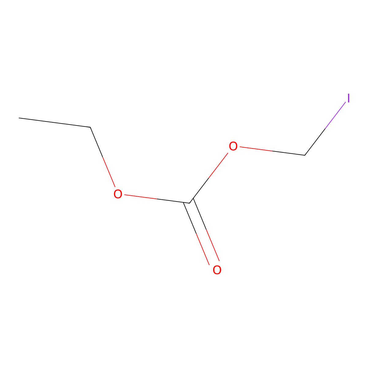 Ethyl iodomethyl carbonate molecular structure, CAS 82619-14-5