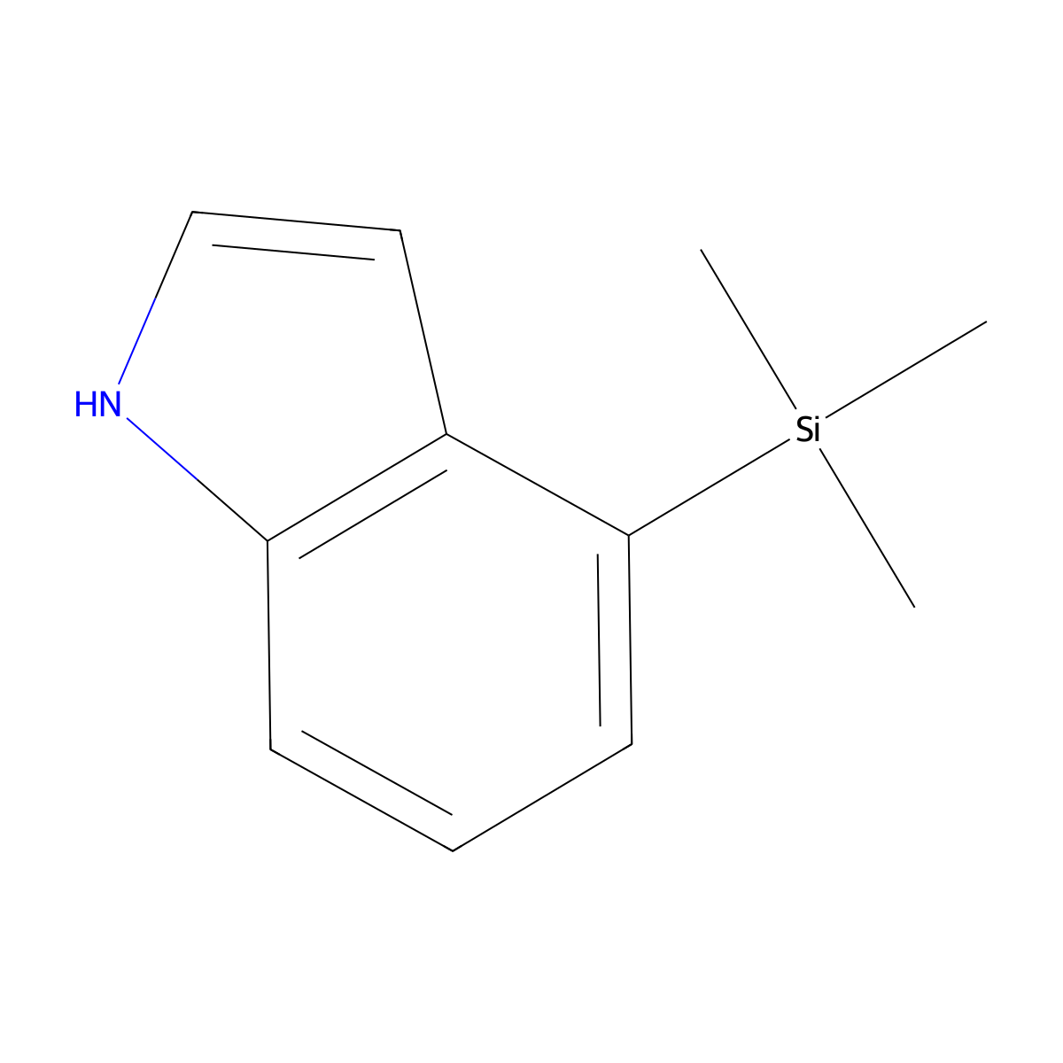 4-(Trimethylsilyl)-1h-indole molecular structure, CAS 82645-11-2