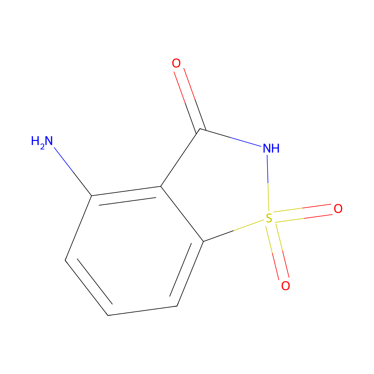 4-Amino-2,3-dihydro-1lambda6,2-benzothiazole-1,1,3-trione molecular structure, CAS 82649-18-1