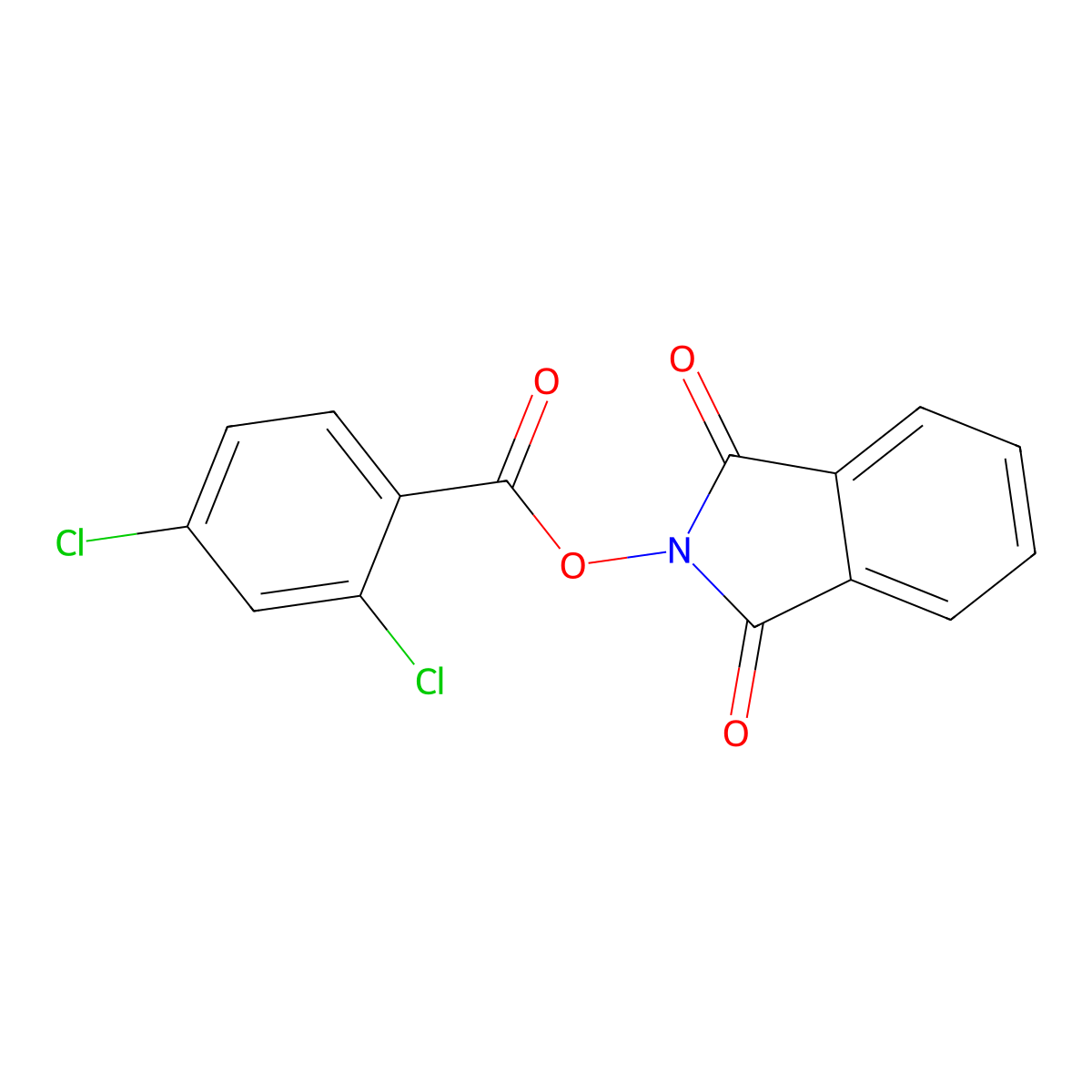 1,3-dioxo-2,3-dihydro-1H-isoindol-2-yl 2,4-dichlorobenzoate molecular structure, CAS 82649-25-0