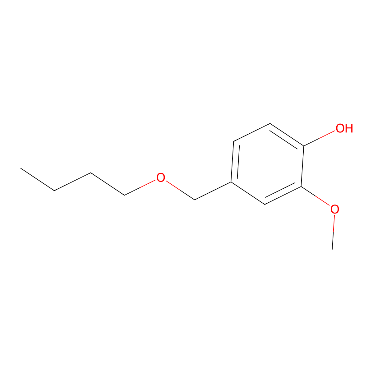 Vanillyl Butyl Ether molecular structure, CAS 82654-98-6