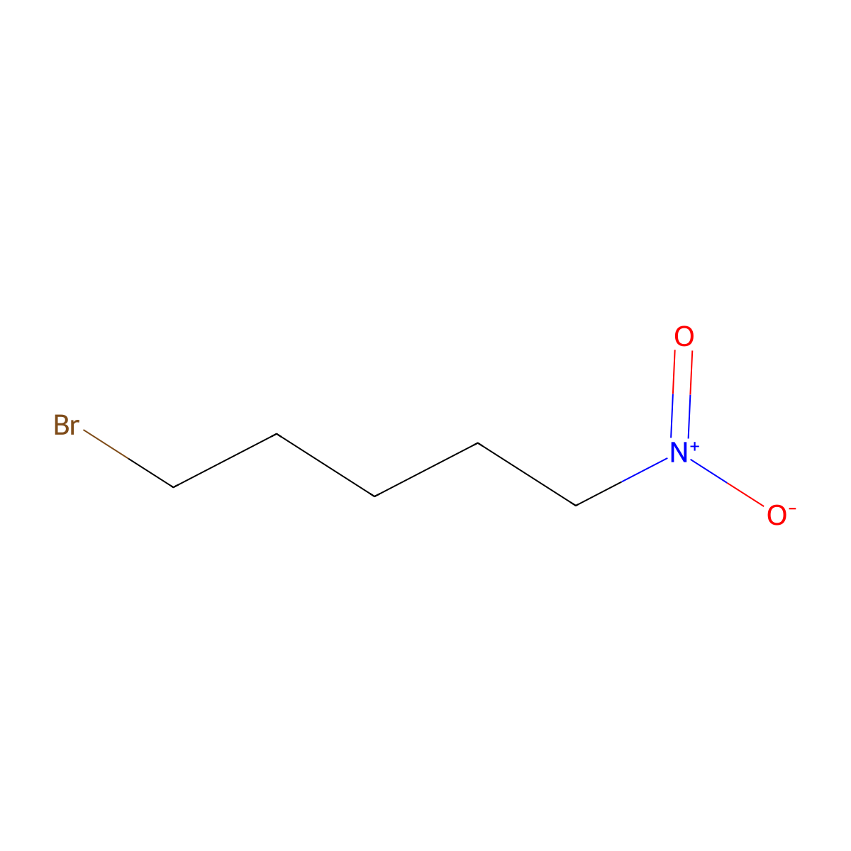 1-Bromo-5-nitropentane molecular structure, CAS 82655-19-4
