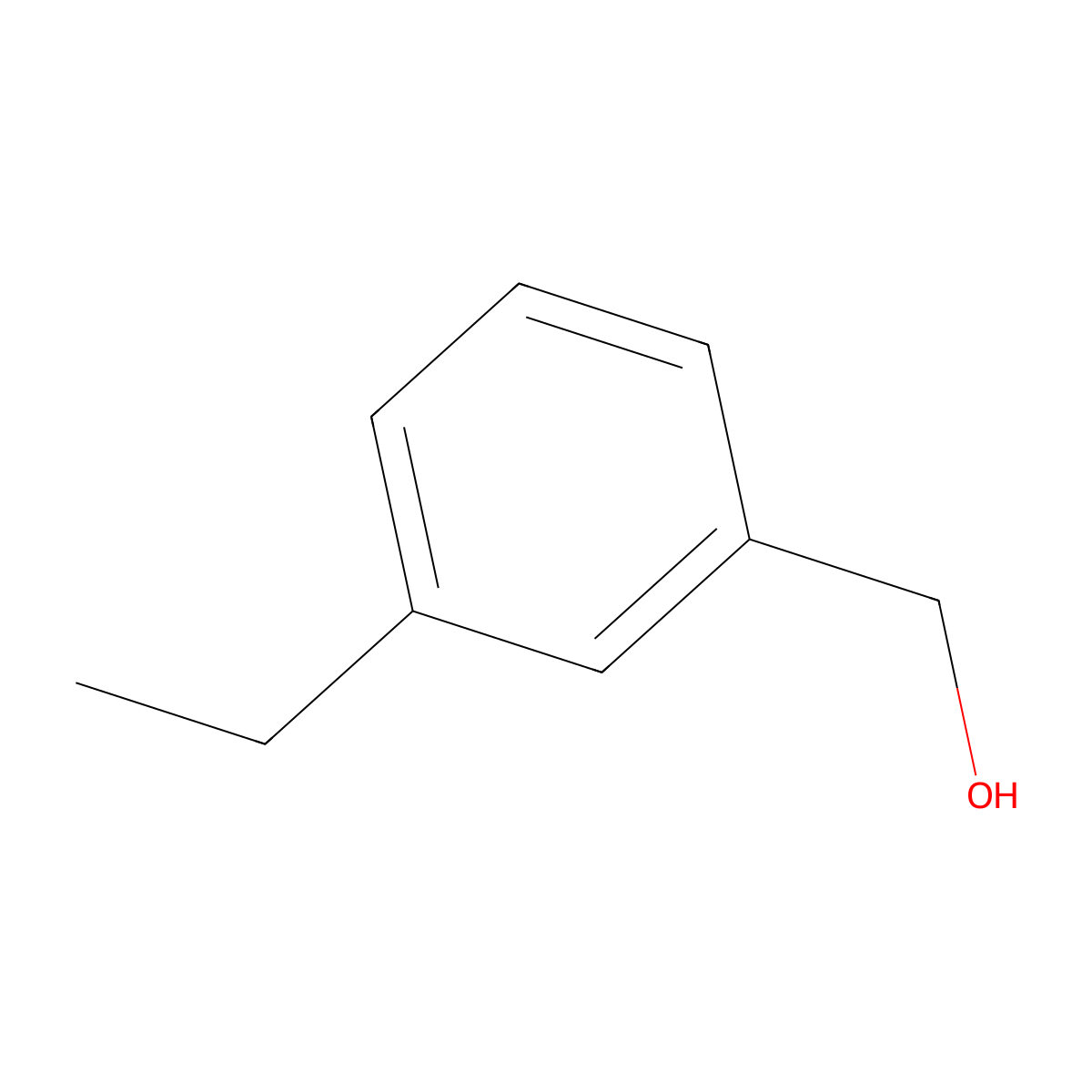 (3-Ethylphenyl)methanol molecular structure, CAS 82657-69-0